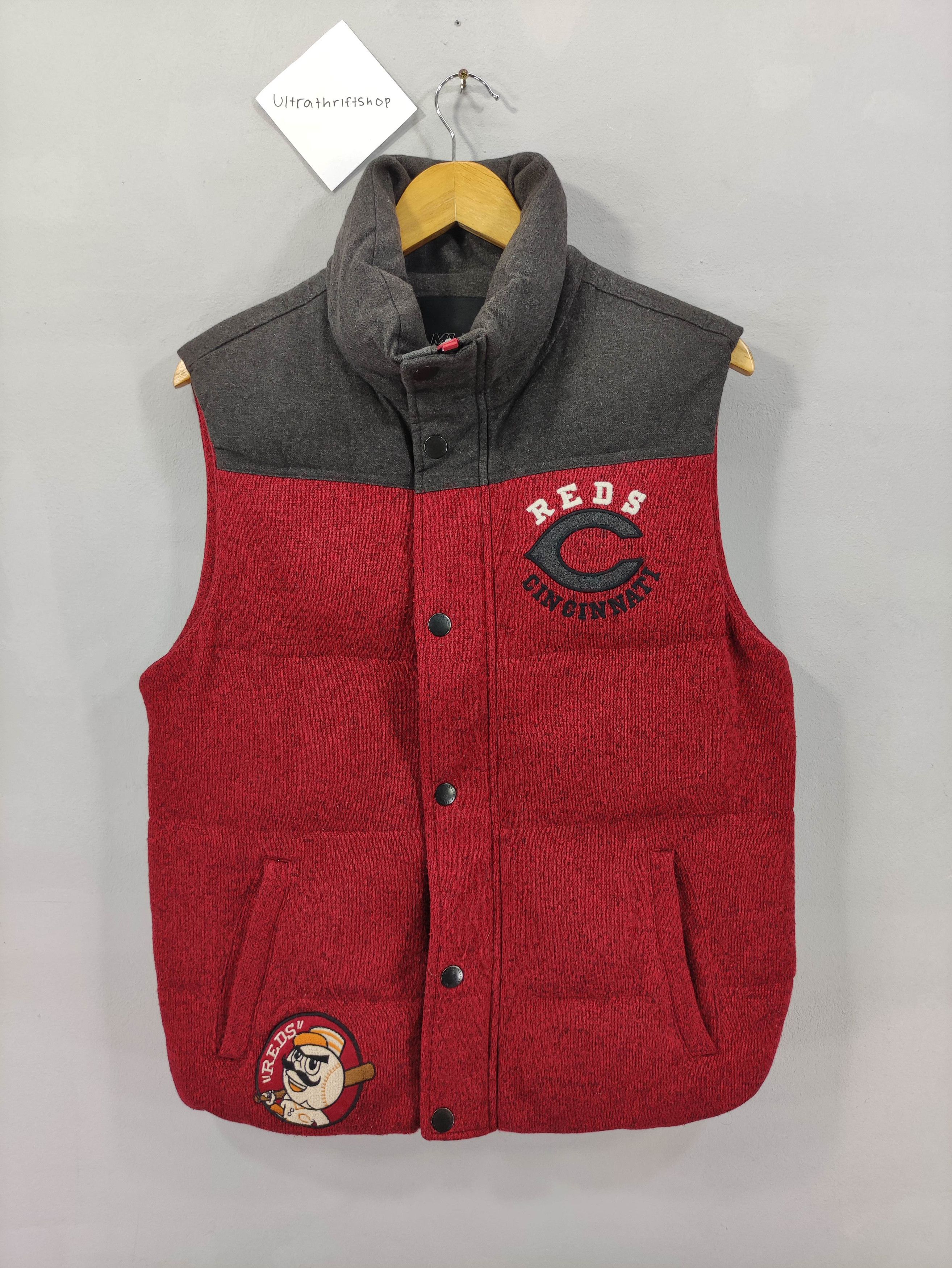 MLB Vintage Mlb Red Cincinnati Puffer Vest Size US M / EU 48-50 / 2 - 1 Thumbnail