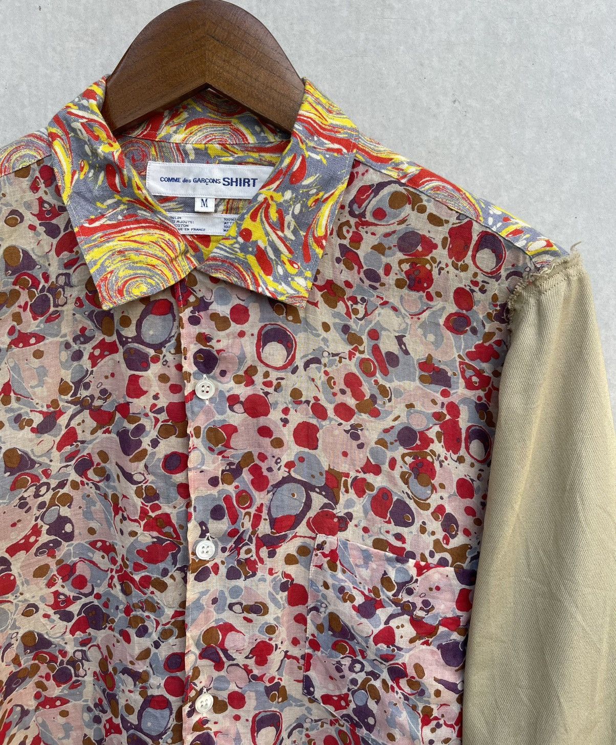 Comme des Garcons SHIRT 🔥 S/S 2015 COMME des GARCONS "FUCKING YOUNG" HYBRID SHIRT Size US M / EU 48-50 / 2 - 6 Thumbnail