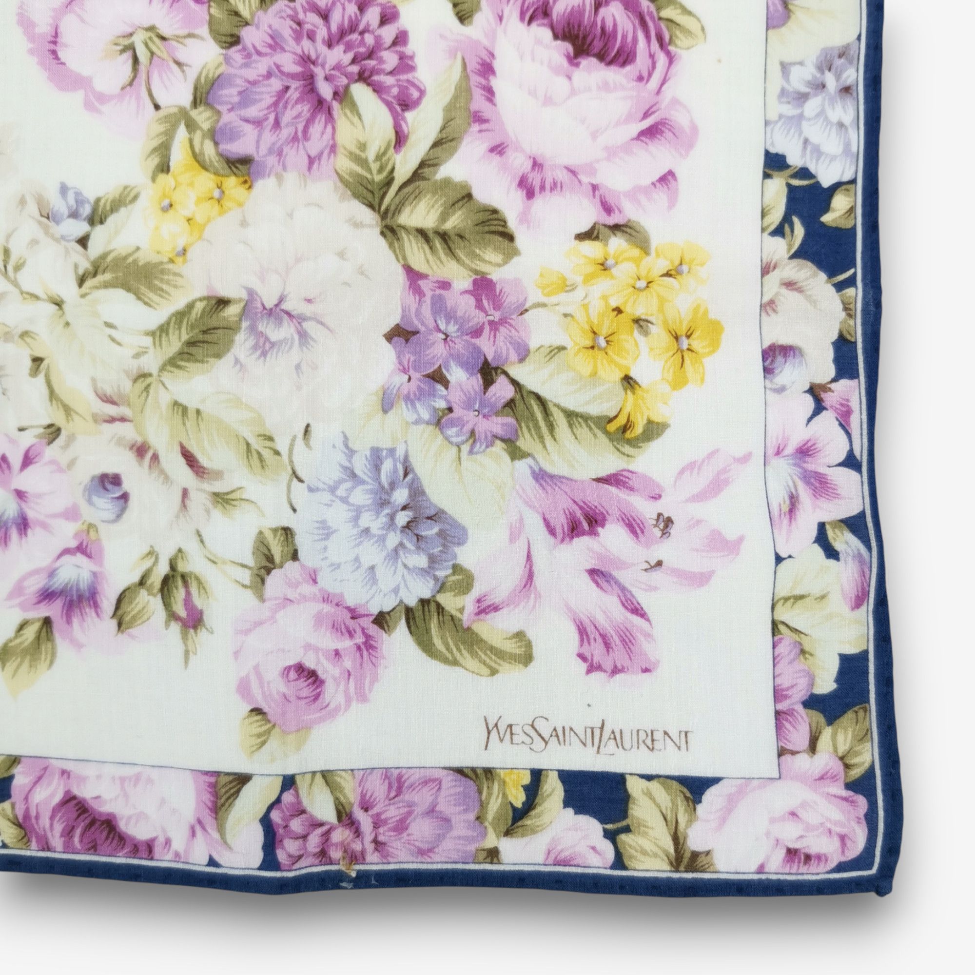 Japanese Brand Vintage Yves Saint Laurent Handkerchief Pocketsquare Bandana Size ONE SIZE - 3 Thumbnail