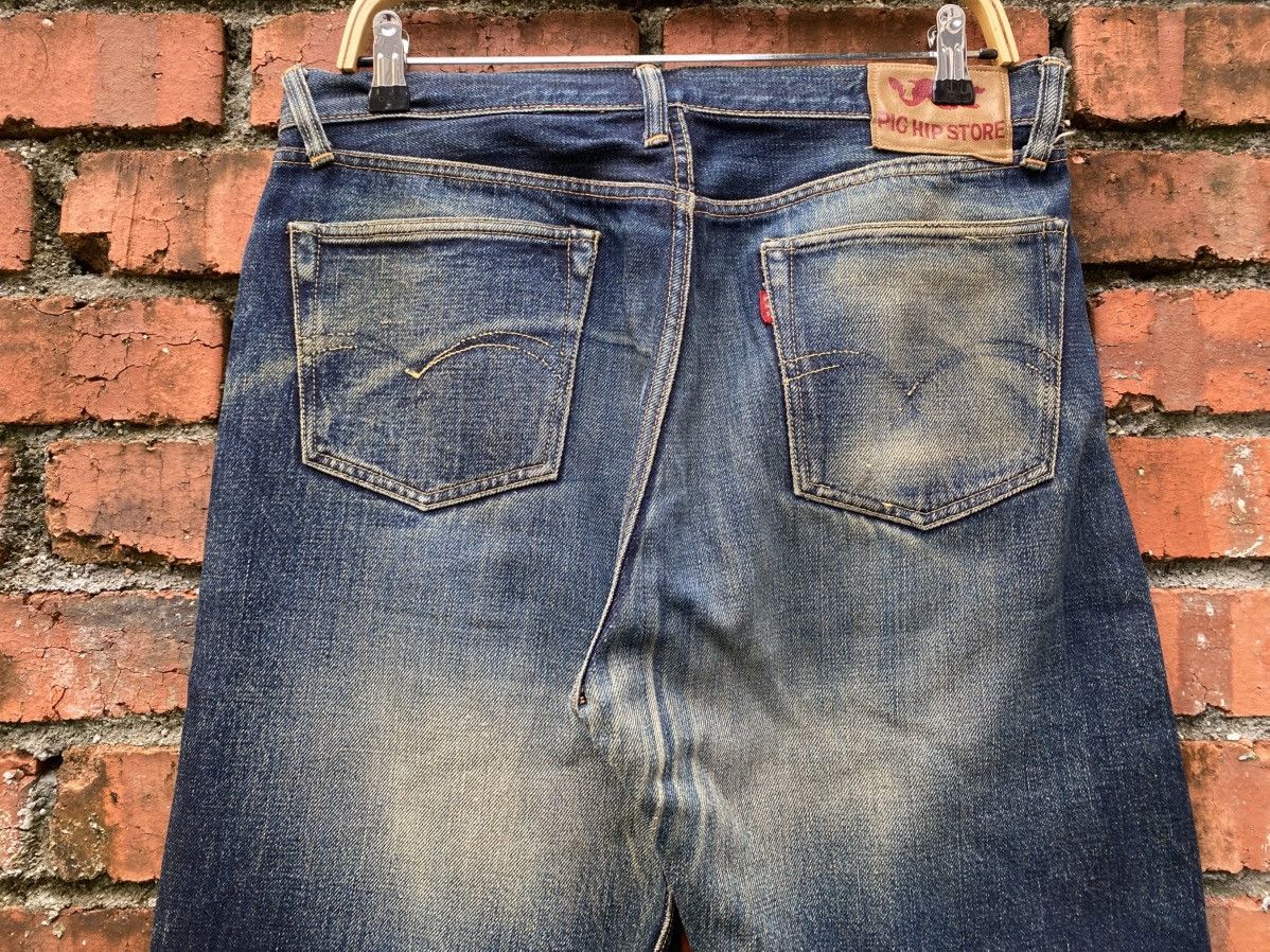 Vintage W33x29 Redline denime pig hips store japan selvedge Size US 33 - 6 Thumbnail