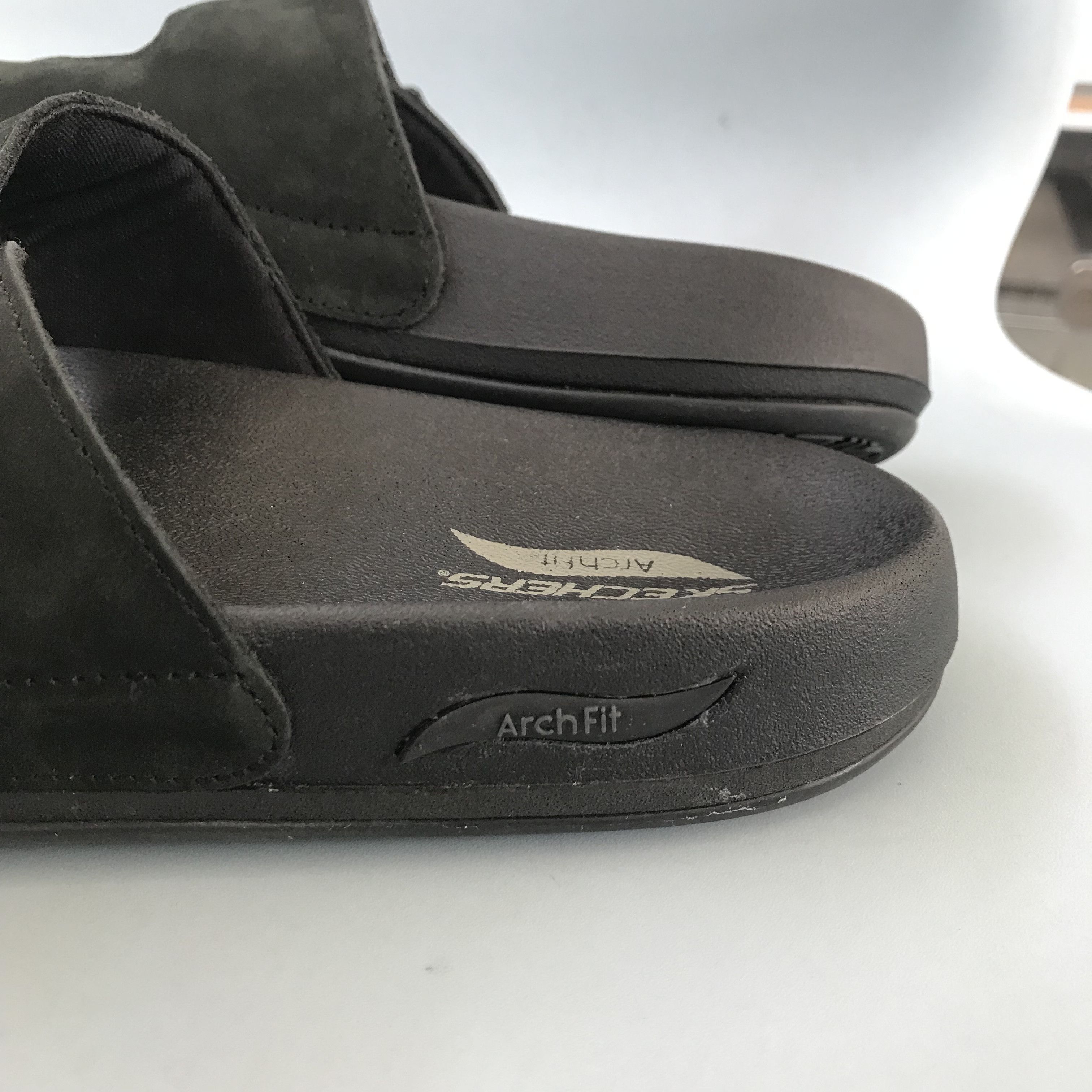 SKECHERS Skechers archfit sandals slipper black Suede arizona 2 Size US 11.5 / EU 44-45 - 10 Thumbnail