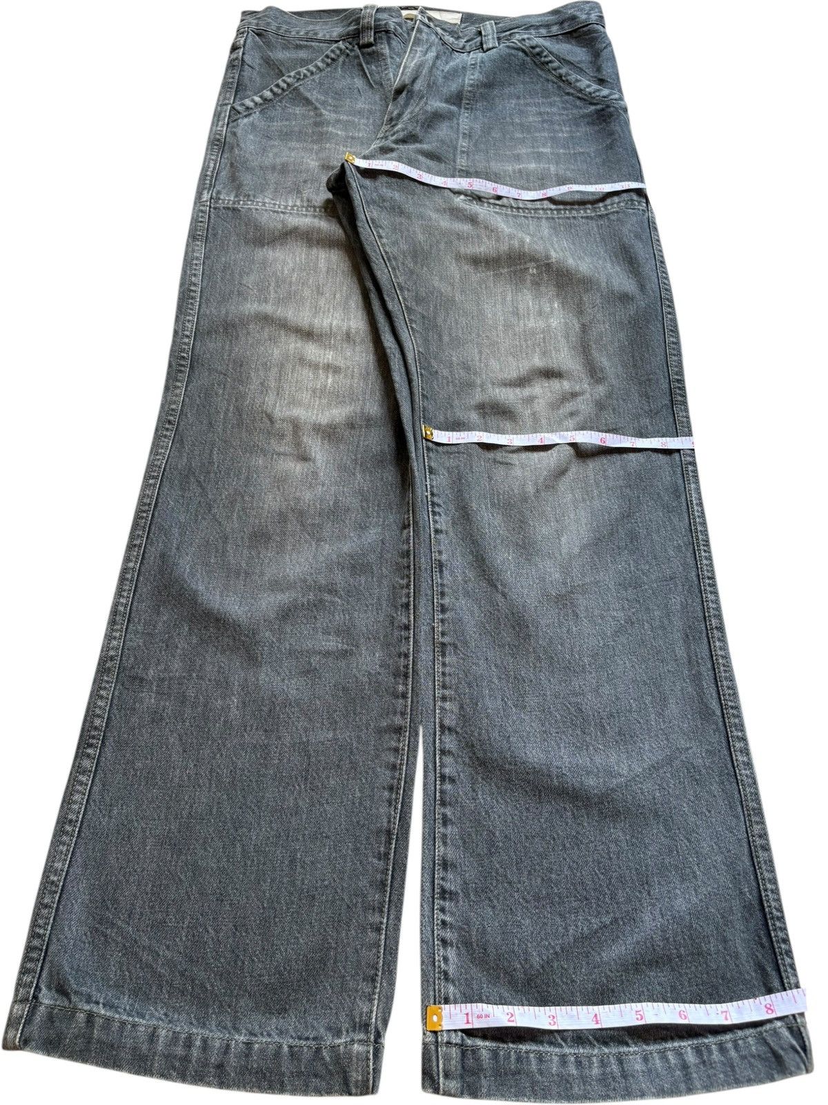 Gap Vintage GAP Army Black Wash Loose Baggy Jeans Size US 33 - 14 Thumbnail