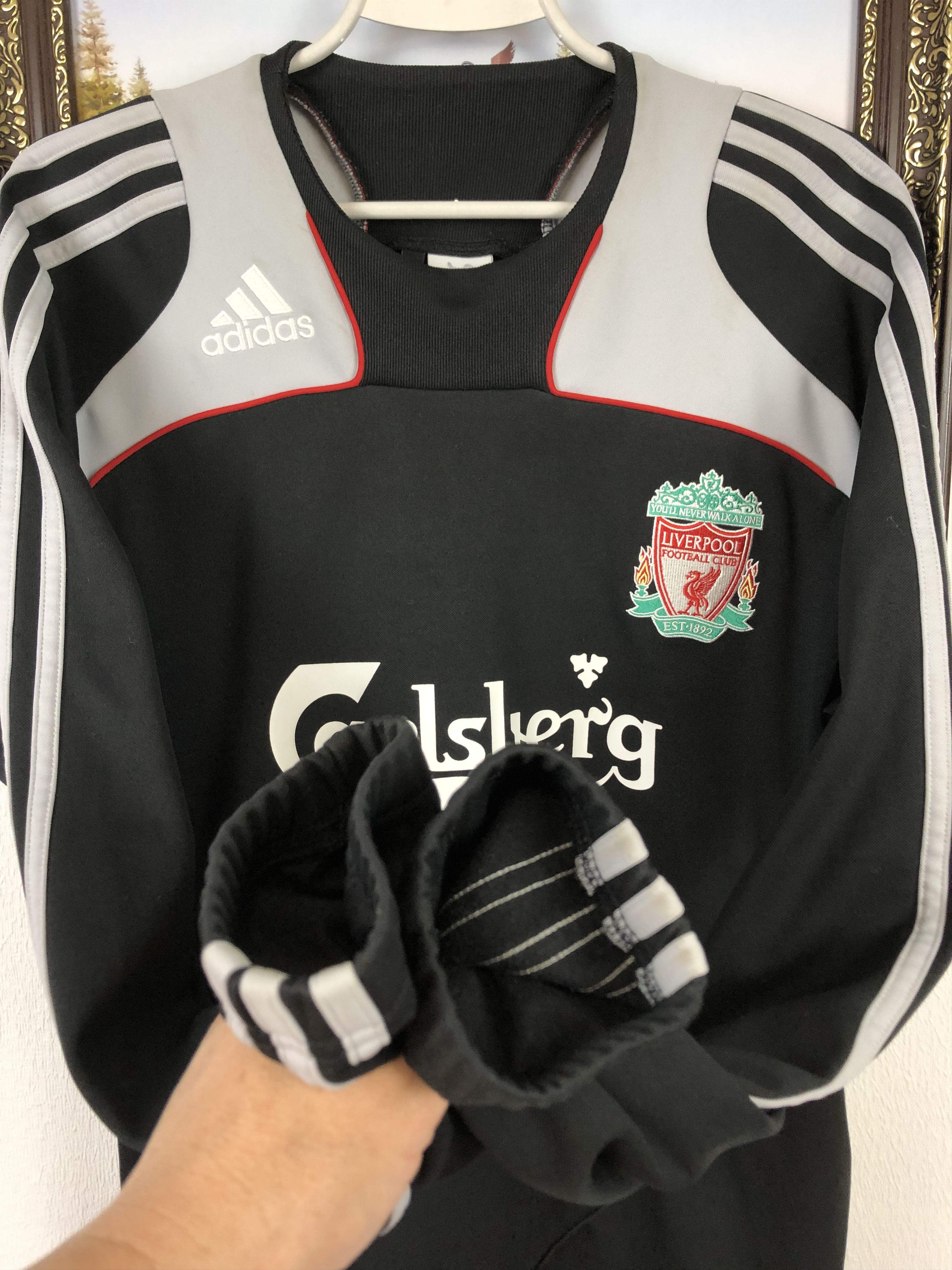 Adidas Vintage Liverpool Football Sweatshirt Soccer Jacket Rare Size US L / EU 52-54 / 3 - 7 Thumbnail