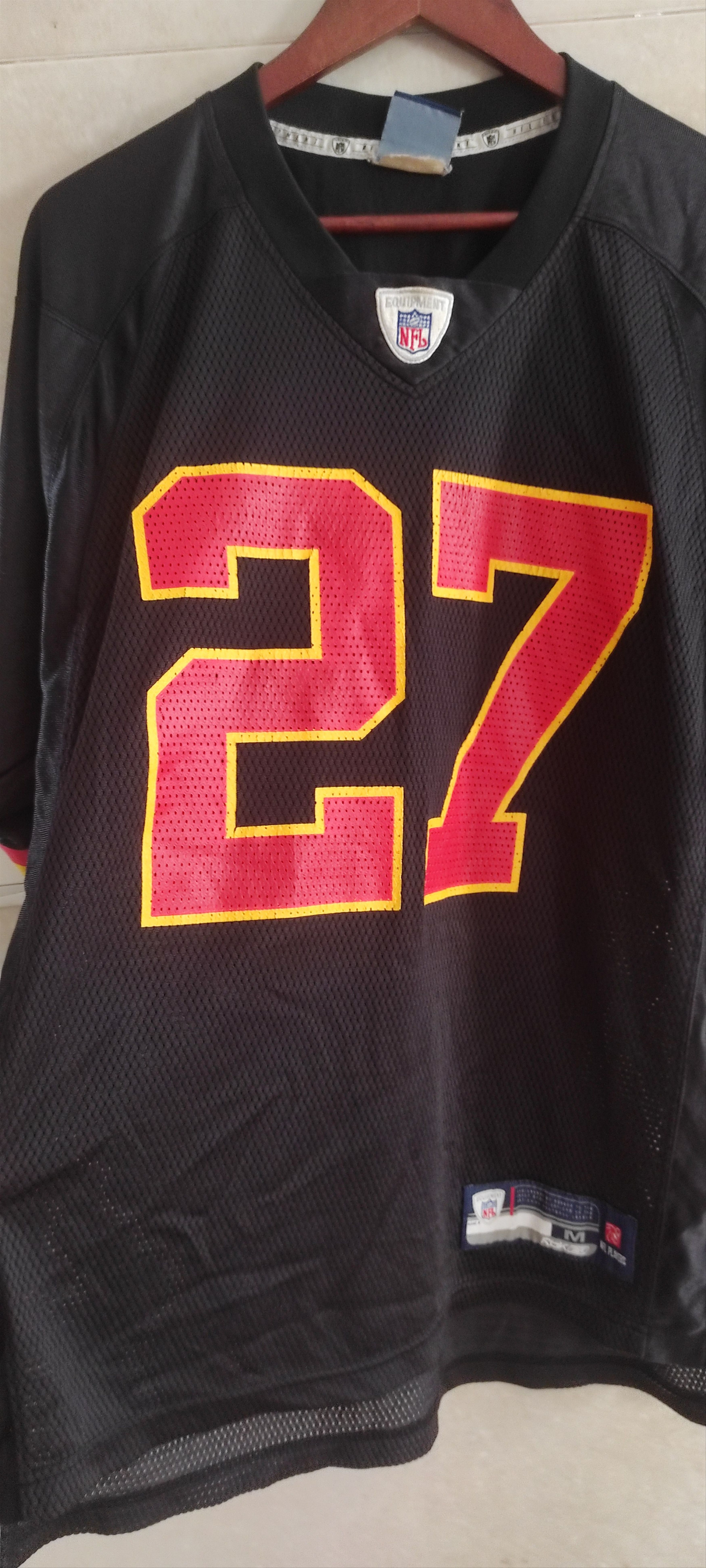 NFL × Reebok × Vintage Reebok NFL Kansas City Chiefs L Johnson #27 Mesh Jersey Size US M / EU 48-50 / 2 - 6 Thumbnail