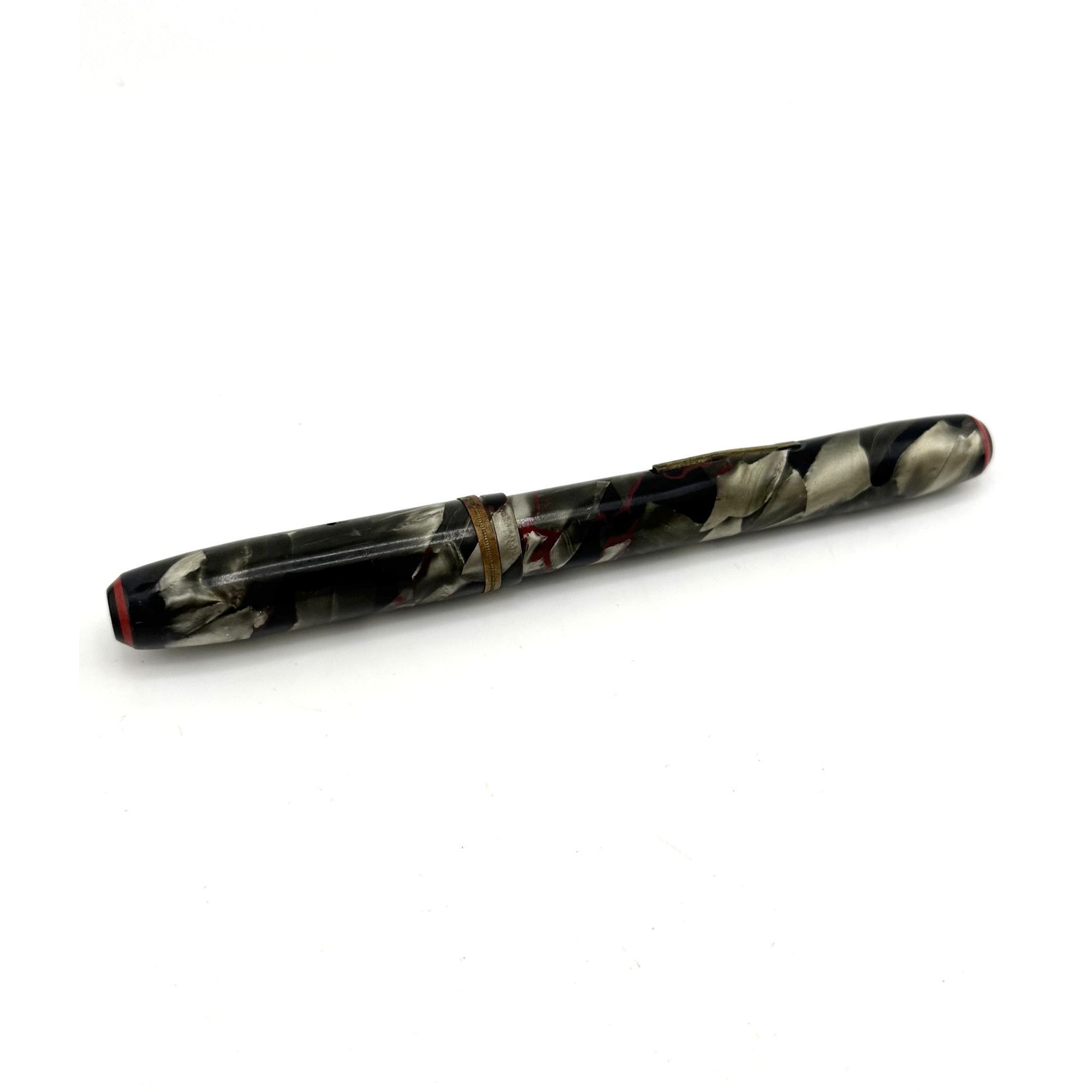 Vintage Vintage Used Wearever Supreme Fountain Pen Red Onyx Marble D Size ONE SIZE - 1 Thumbnail