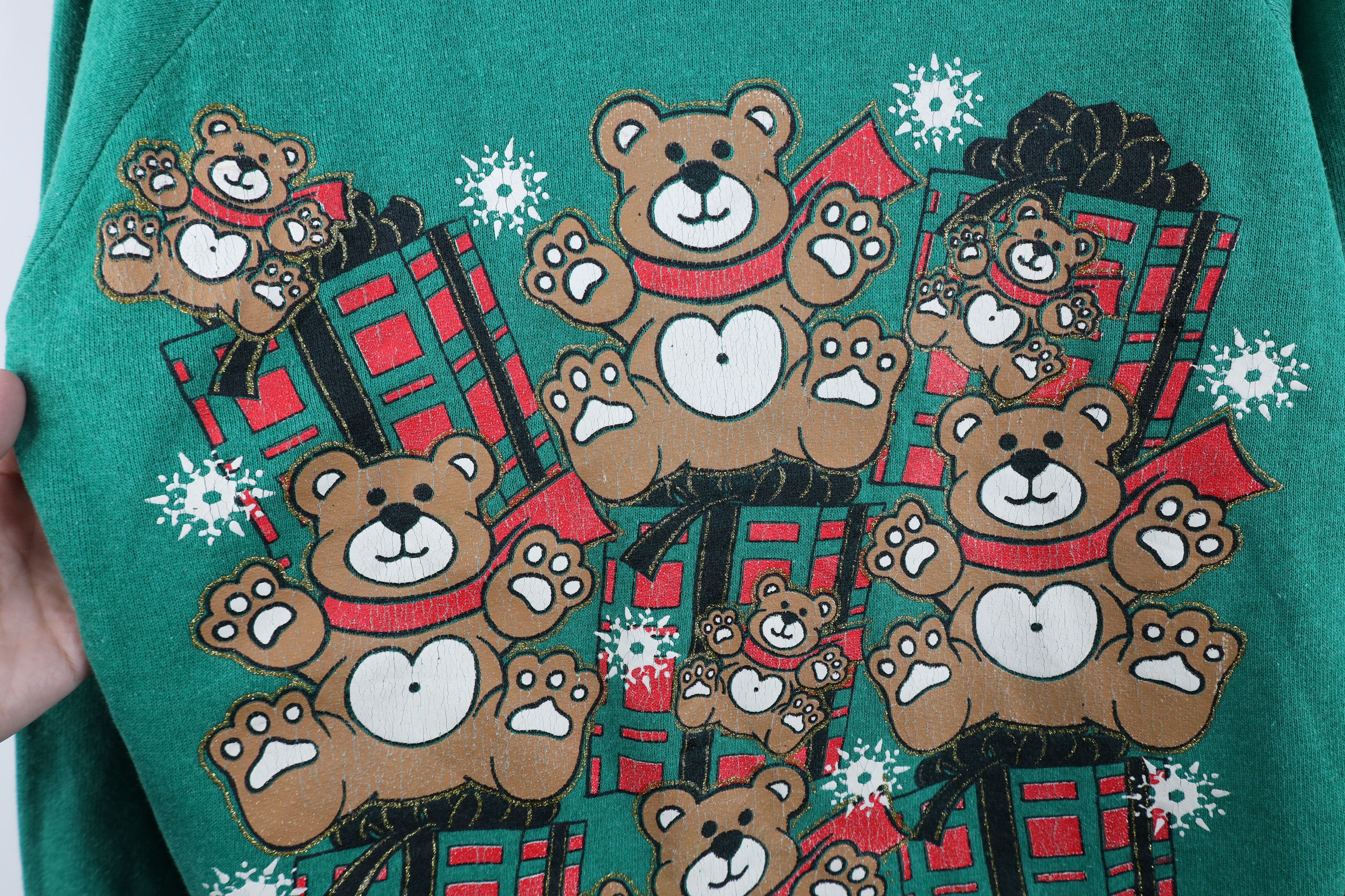 Vintage Vintage 80s 90s Streetwear Christmas Bear Sweatshirt USA Size M / US 6-8 / IT 42-44 - 6 Thumbnail