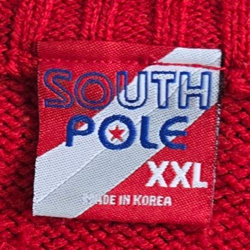 Southpole Southpole Mens Vintage Sweater XXL Cable Knit Varsity Style Size US XXL / EU 58 / 5 - 10 Thumbnail