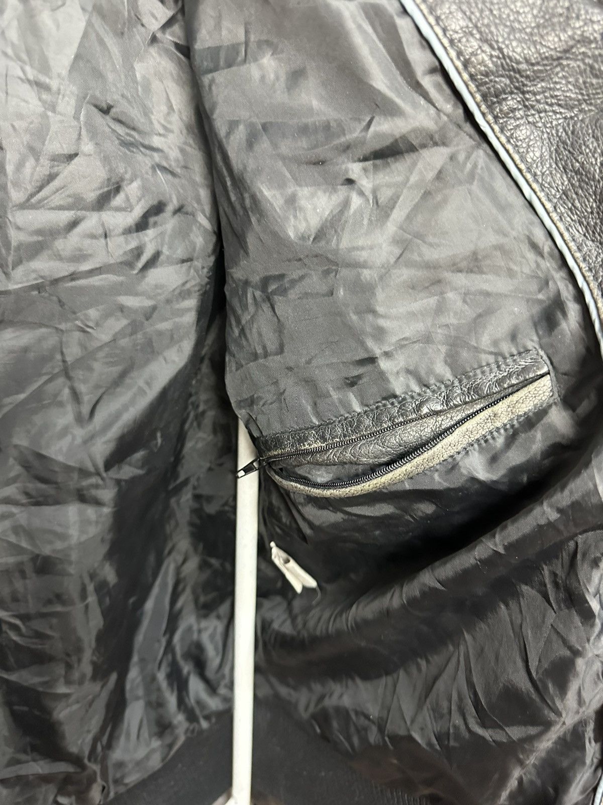 Genuine Leather Manguun Streetwear Elastic Hem Genuine Leather Jacket Size M Size US M / EU 48-50 / 2 - 8 Thumbnail