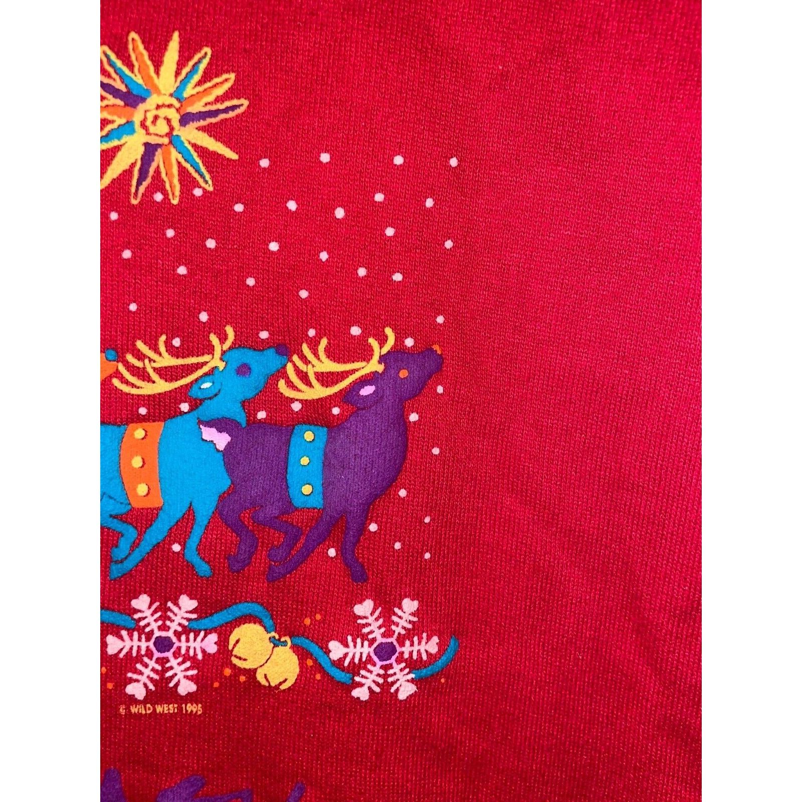 Jerzees Vintage Utah Sweatshirt Crewneck Reindeer Red NWT VTG M 90s Size US M / EU 48-50 / 2 - 3 Thumbnail