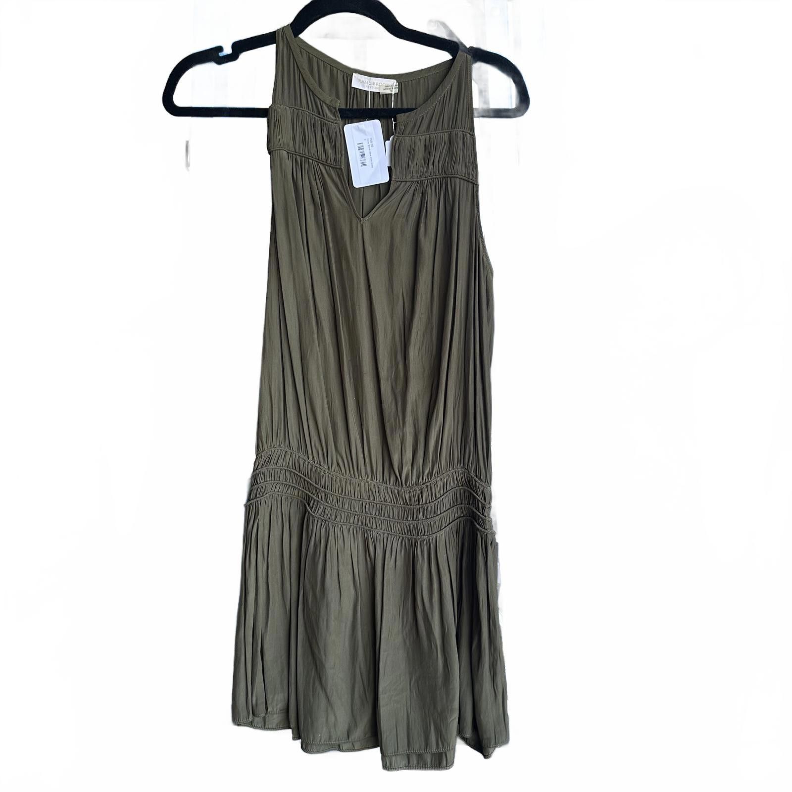 Designer Kamy Brooks New York Olive Sleeveless Dress - Size S Size S / US 4 / IT 40 - 1 Thumbnail