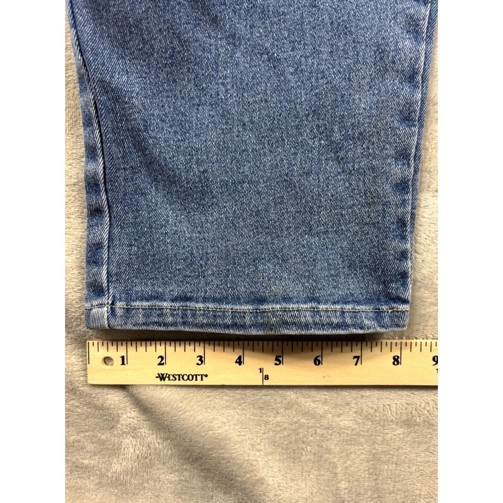 Denime VTG Westport Denim Women's Classic Fit Straight Leg Jeans Medium Wash Size 18 Blue 28in Inseam Regular 18 Jeans Mens Womens Boys Girls Size ONE SIZE - 8 Thumbnail