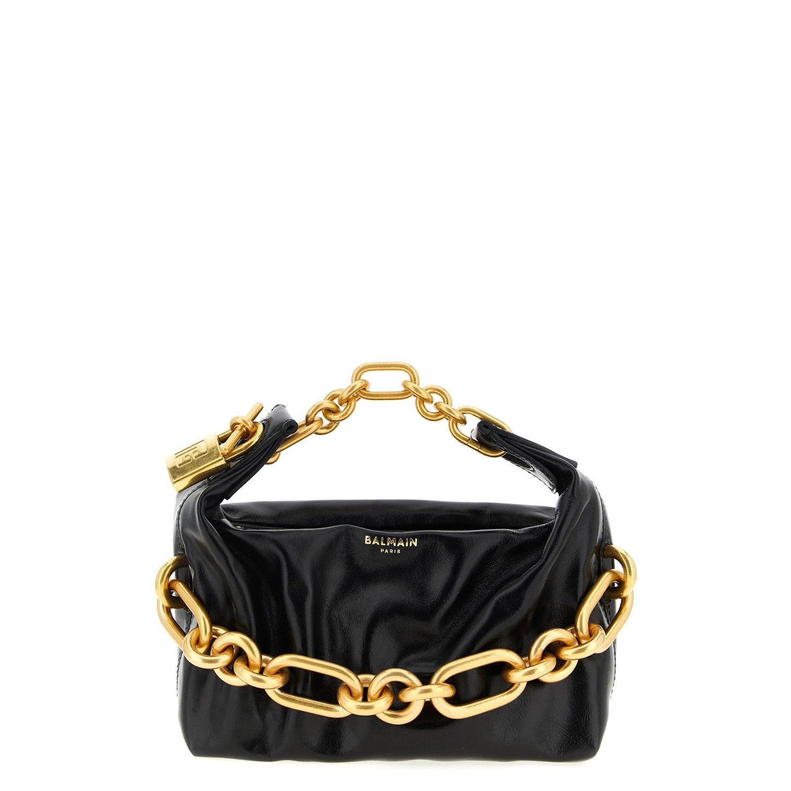 Balmain BALMAIN Sync Mini Black Leather Top Handle Bag New & Authent Size ONE SIZE - 1 Thumbnail
