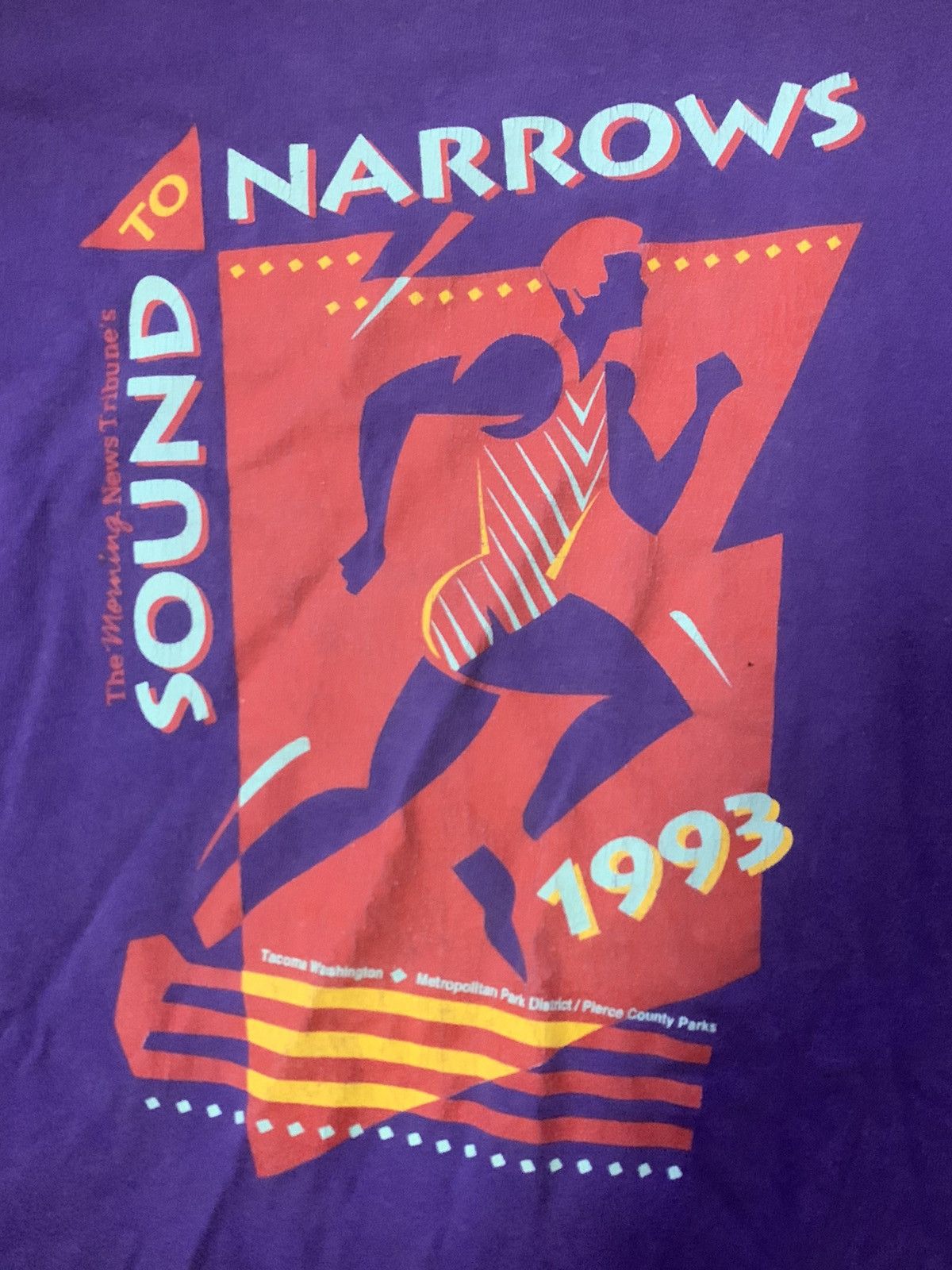 Vintage Vintage 1993 Sound To Narrows Running Tee Size US L / EU 52-54 / 3 - 3 Thumbnail