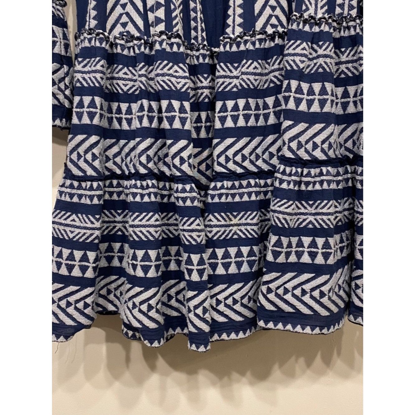 Anthropologie Anthropologie Devotion Twins Ella Tiered Blue Embroidered Mi Size XS / US 0-2 / IT 36-38 - 5 Thumbnail