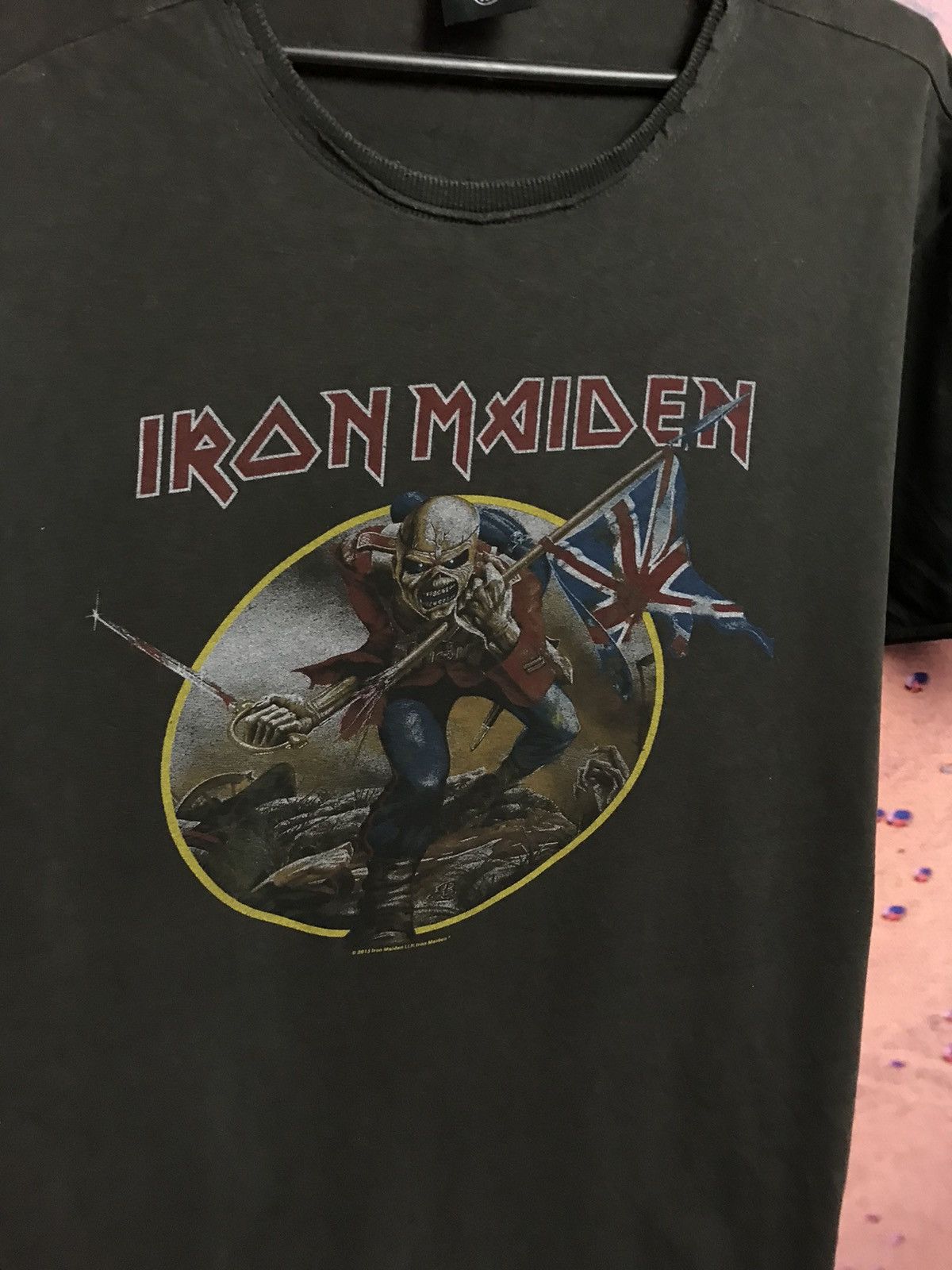 Band Tees × Iron Maiden × Vintage Vintage Iron Maiden band rock tee Size US L / EU 52-54 / 3 - 2 Thumbnail