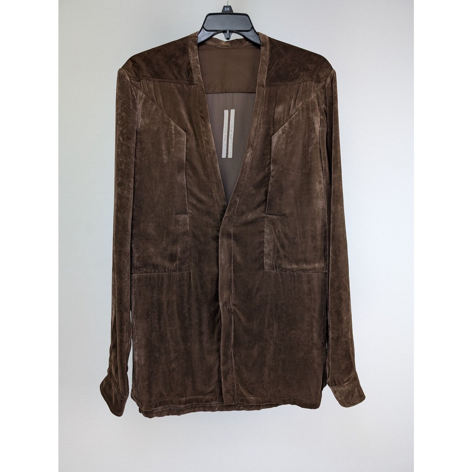 Rick Owens o1rshd1 Fog Pocket Secret Larry Cardigan Sweater in Brown Size US M / EU 48-50 / 2 - 2 Thumbnail