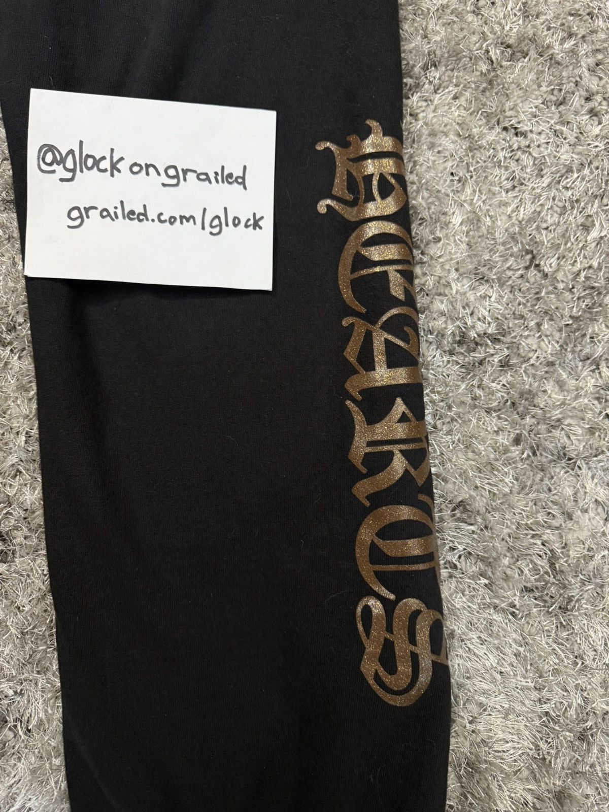 Chrome Hearts Chrome Hearts 1988 Glitter Print Horseshoe Sweatpants Size M Size US 33 - 3 Thumbnail