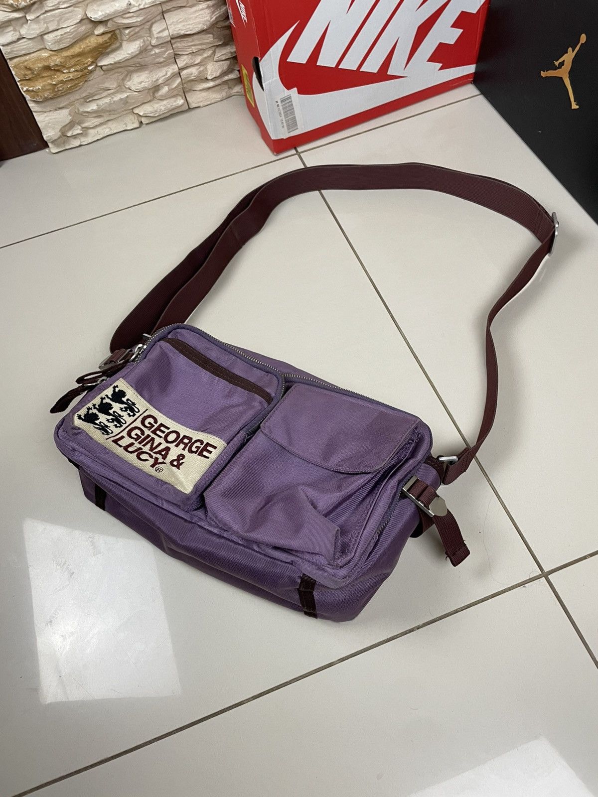 Japanese Brand × Vintage Vintage George Gina & Lucy GGL Shoulder Bag Bakerboy Size ONE SIZE - 3 Thumbnail