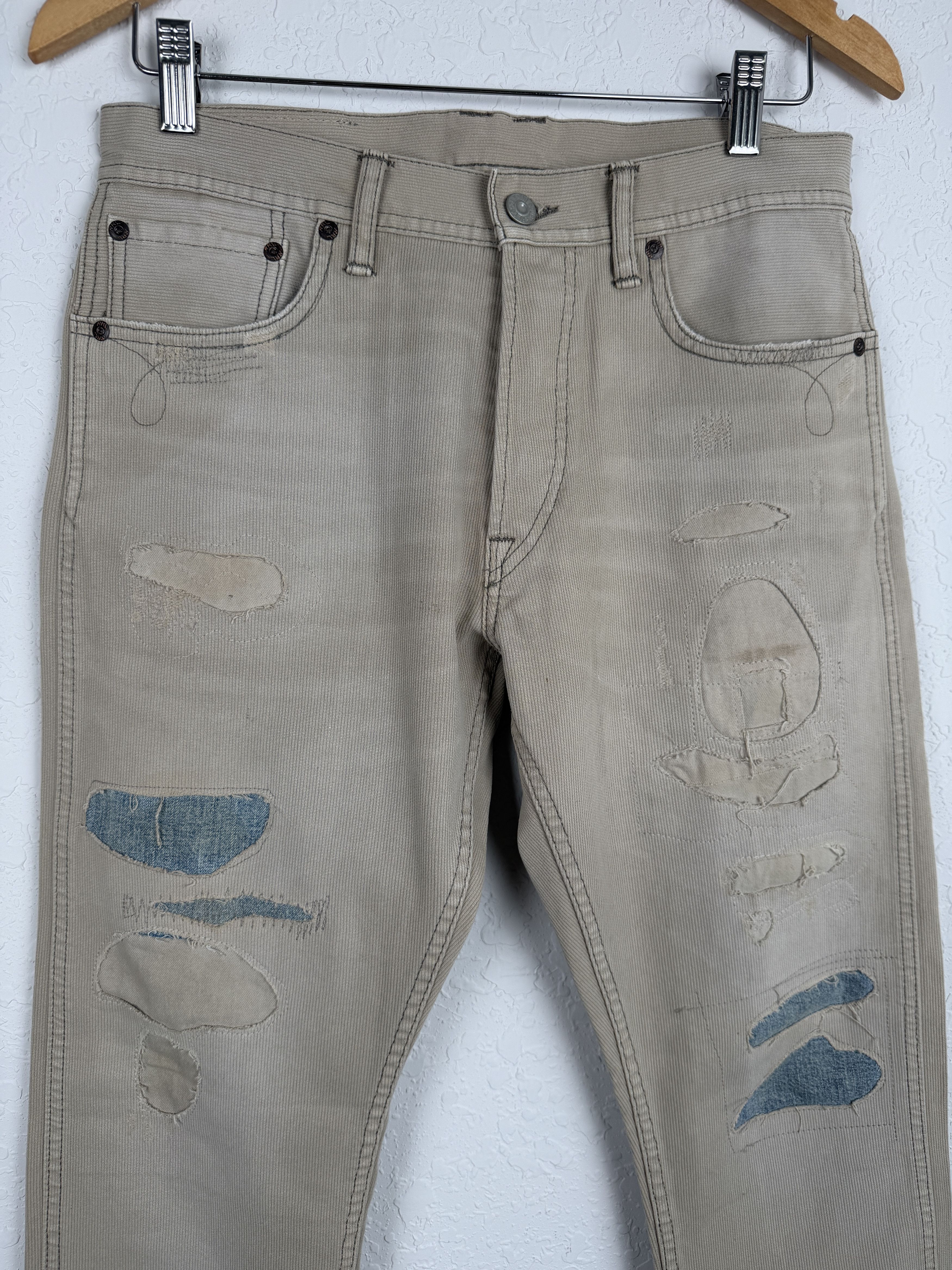 RRL Ralph Lauren Slim Fit Repaired Bedford Cord Pants Size US 30 / EU 46 - 5 Thumbnail