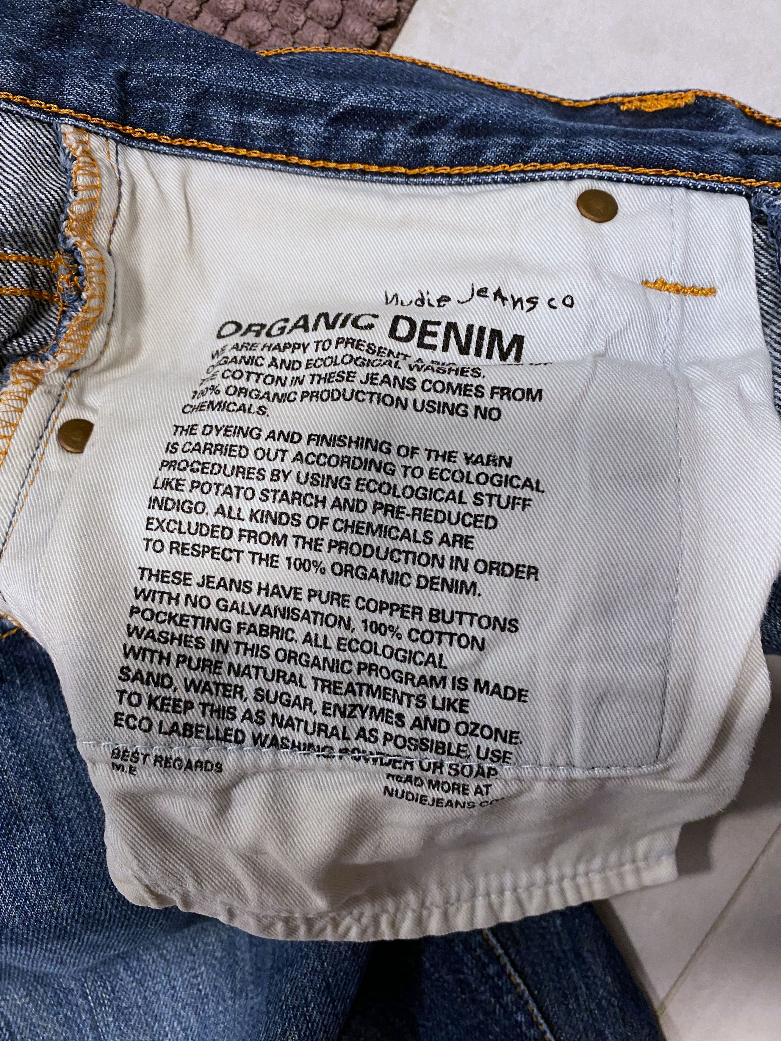 Denime Nudie Jeans Grim Tim Dry Dirt Organic size W 30 L 34 Size US 30 / EU 46 - 5 Thumbnail