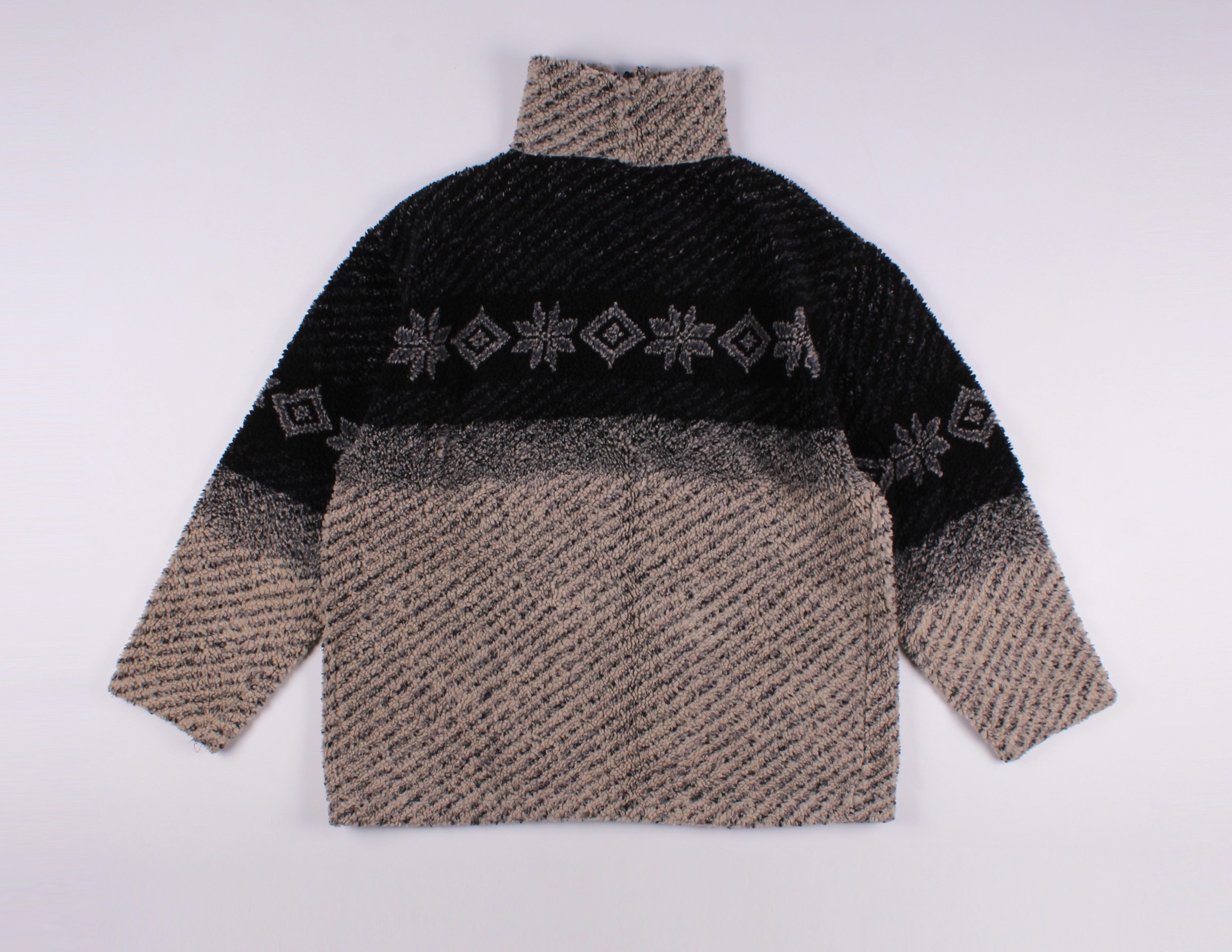 Other Vintage 90's Fluffy Collared Fleece Jumper Size US L / EU 52-54 / 3 - 7 Thumbnail