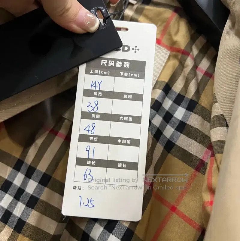 Burberry Burberry Khaki Cotton Mid-Length Women's Coat. Size XXS / US 00 / IT 34 - 5 Thumbnail