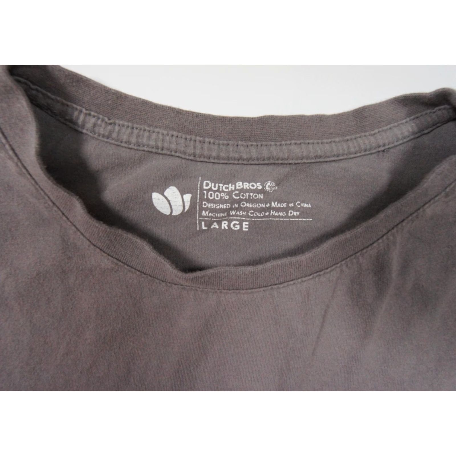 Vintage VINTAGE Dutch Bros Coffee Shirt Women's T-Shirt Adult Large Gray Short Sleeve Crew Neck Pullover Casual Travel ASL Awareness Womens Size L / US 10 / IT 46 - 7 Thumbnail
