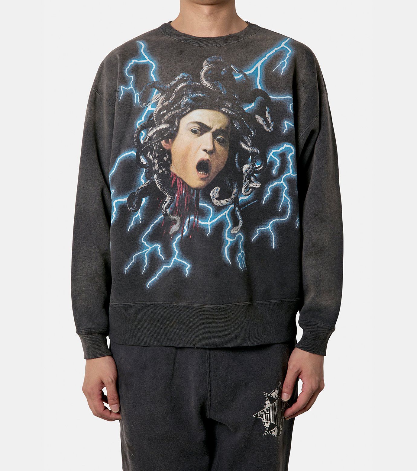 Saint Michael o1h1sh10525 Medusa T-Shirt in Black Size US M / EU 48-50 / 2 - 2 Thumbnail
