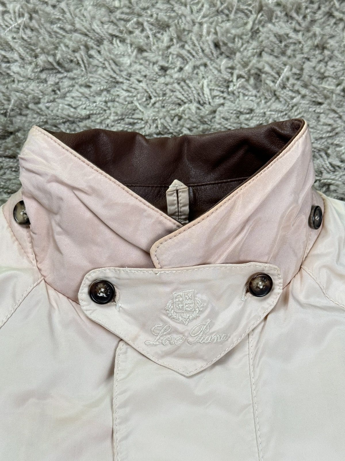 Loro Piana Vintage leather/nylon jacket Loro Piana Horsey original item Size US L / EU 52-54 / 3 - 3 Thumbnail