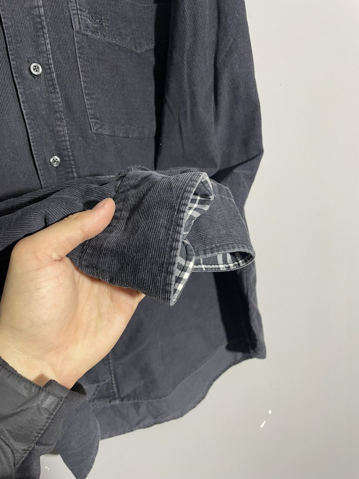 Burberry Vintage Burberry London Velvet Shirt size 39 Size 38L - 7 Thumbnail