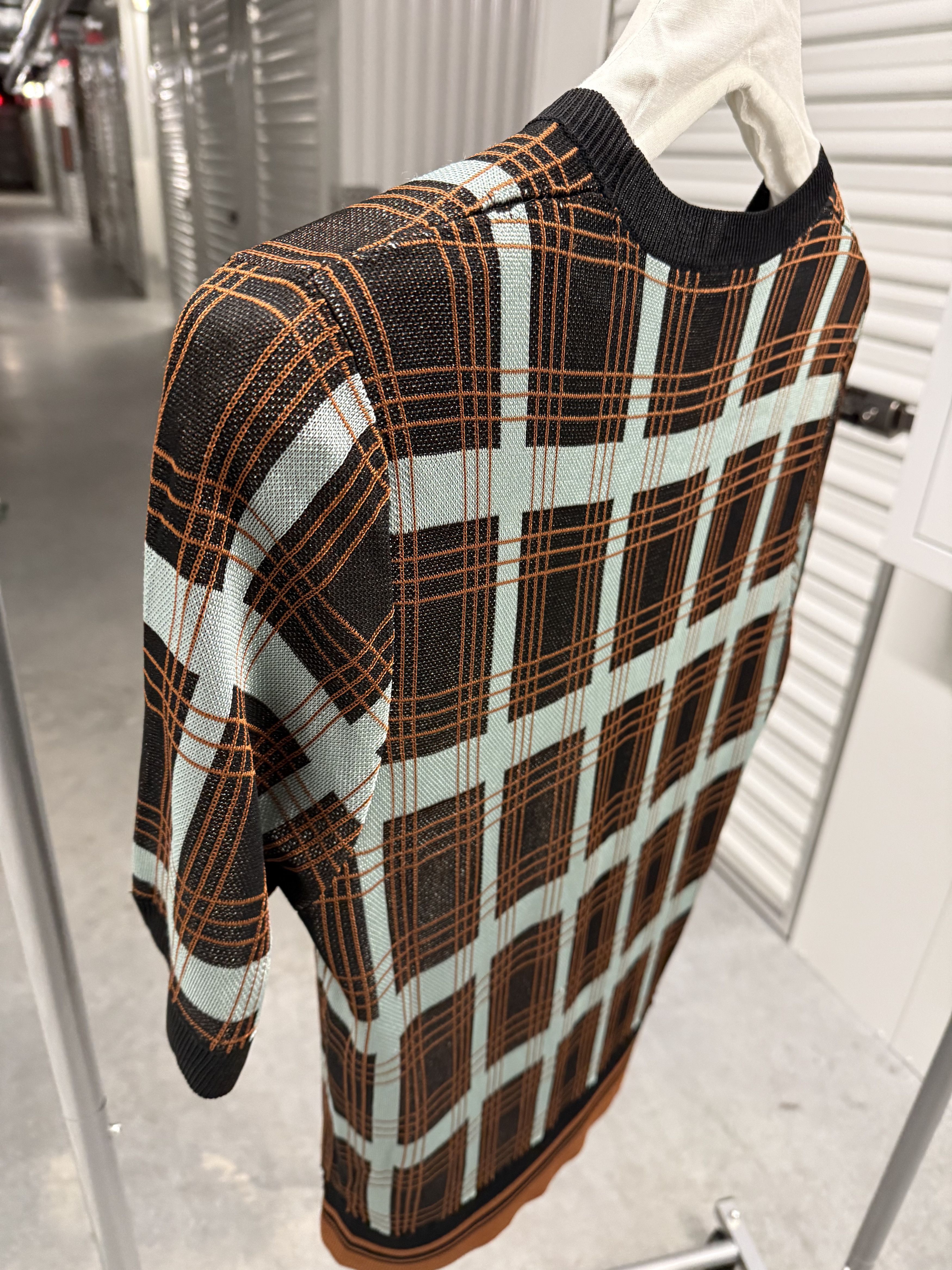 Dries Van Noten DVN Knit Plaid Tartan Short Sleeve Size US M / EU 48-50 / 2 - 7 Thumbnail