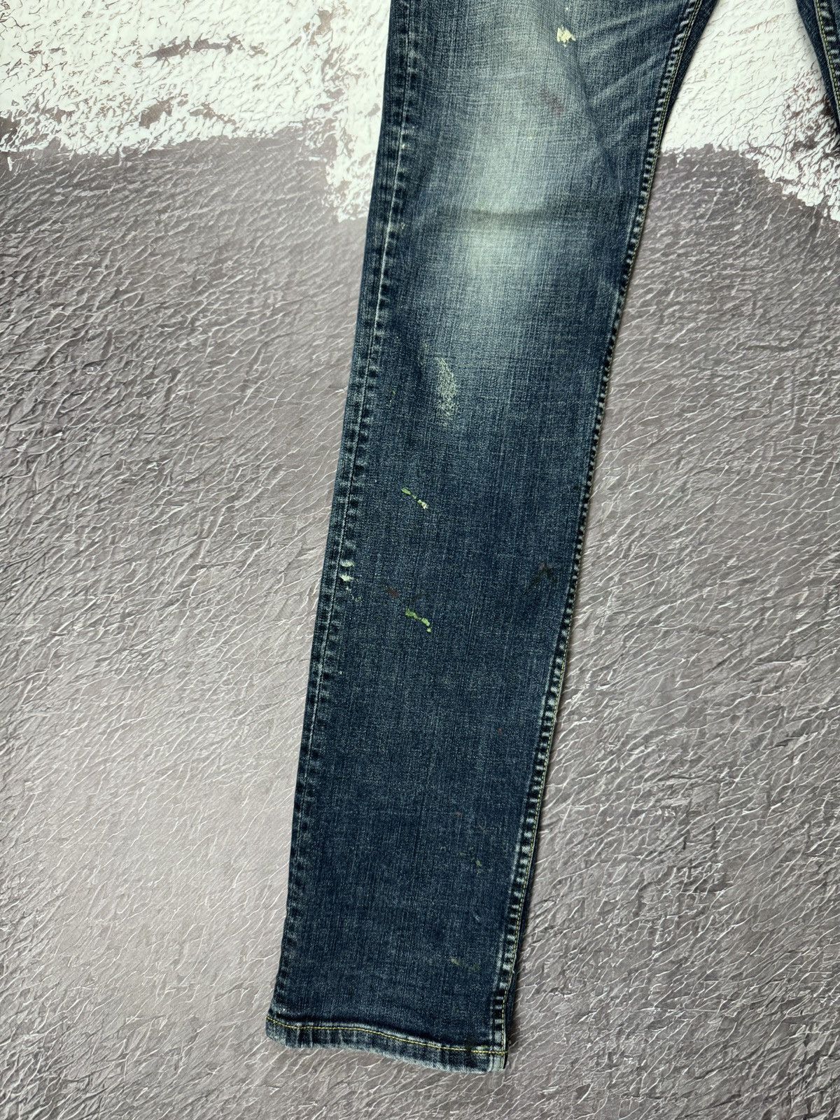 Japanese Brand × Muji Muji Japan blue distressed denim hand painted casual jeans Size US 30 / EU 46 - 4 Thumbnail