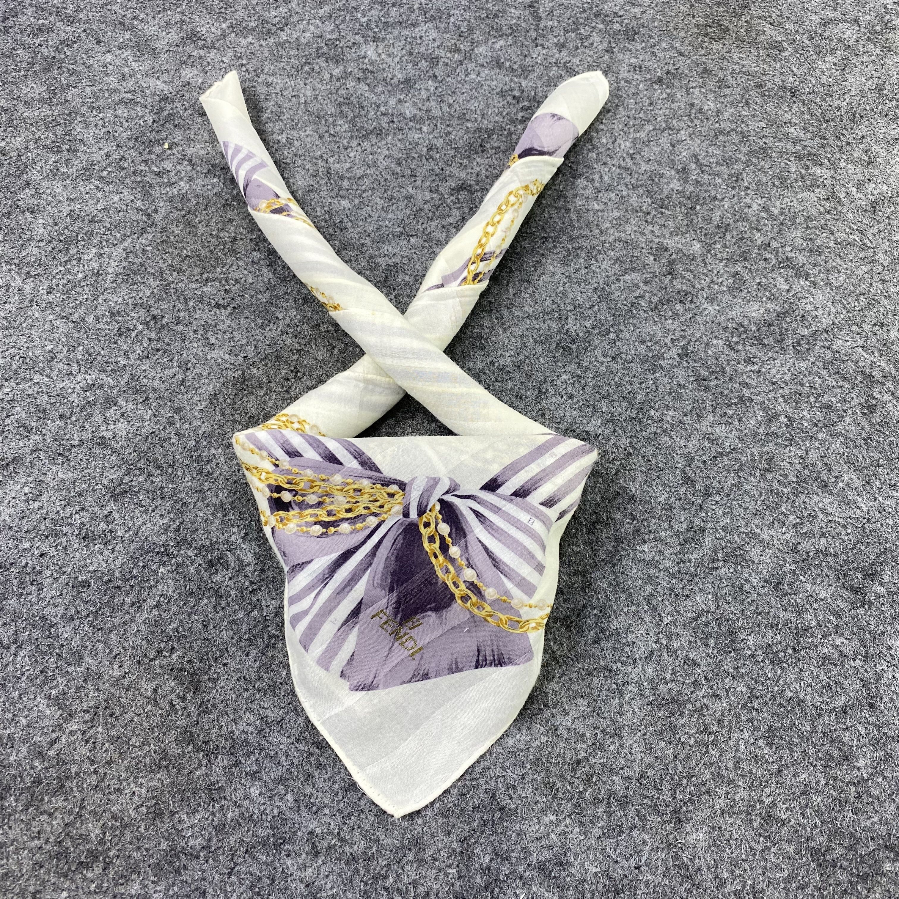 Fendi Fendi Handkerchief Neckerchief Bandana-B1781 Size ONE SIZE - 2 Thumbnail