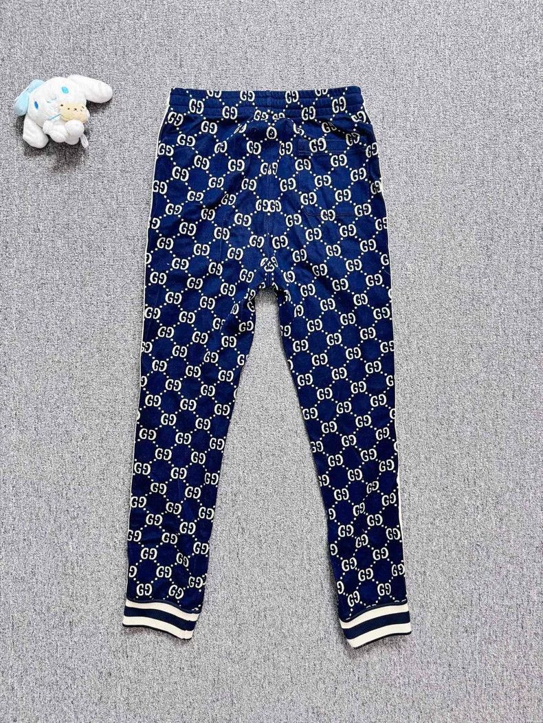 Gucci Gucci Size XS Navy blue jacquard double G full logo sports Size US 29 - 2 Thumbnail