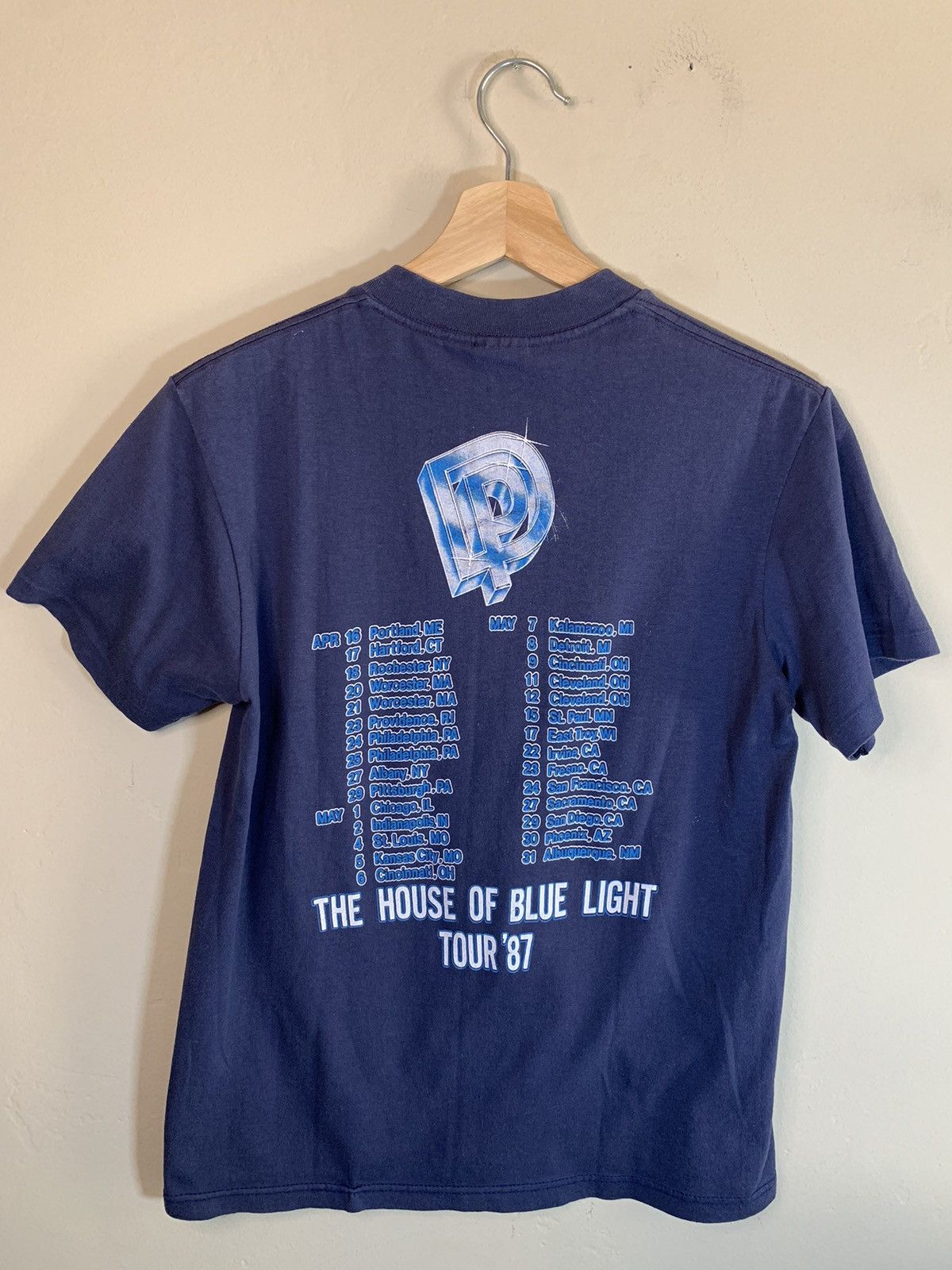 Band Tees × Vintage RARE Vintage 1987 Deep Purple House Of Blue Light Tour Shirt Size US M / EU 48-50 / 2 - 2 Thumbnail