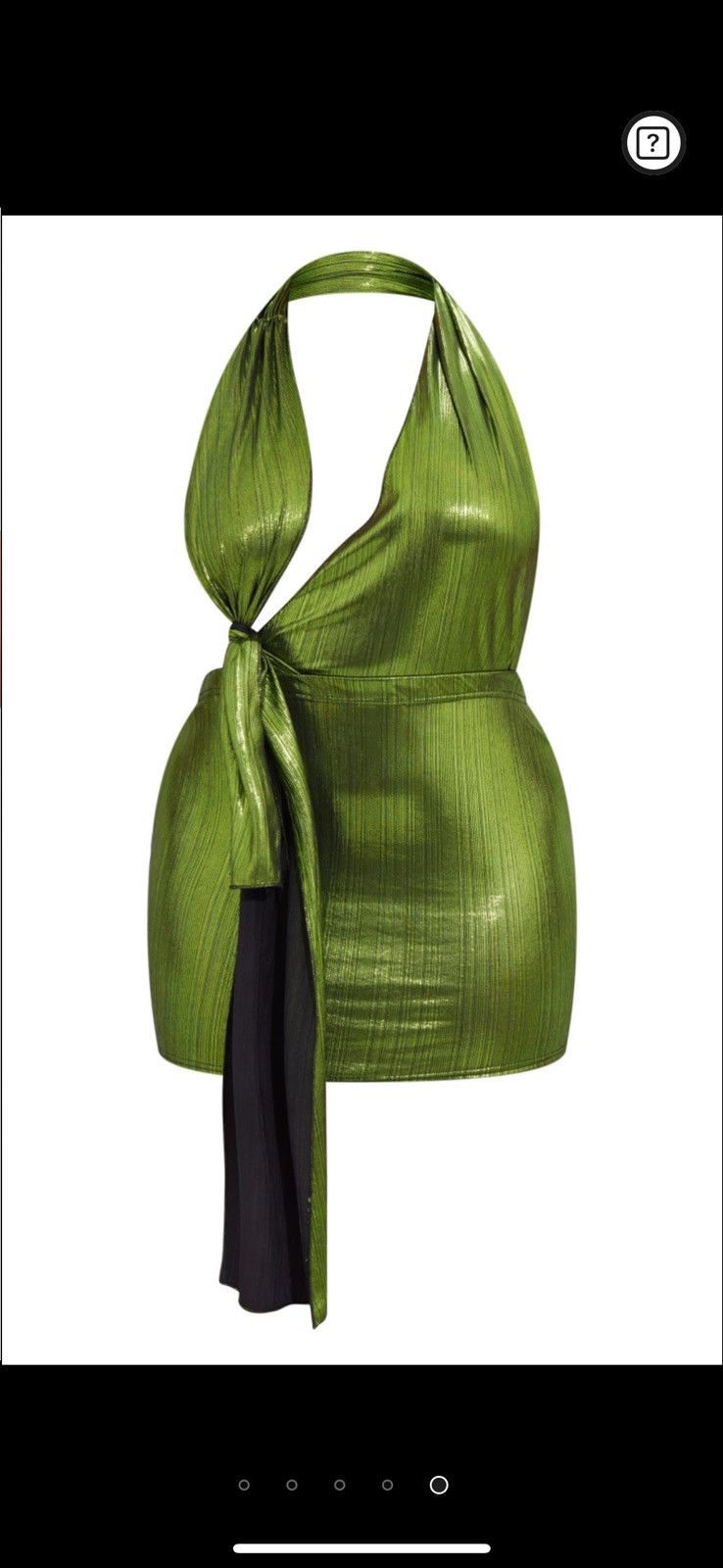 PrettyLittleThing Green Dress Size M / US 6-8 / IT 42-44 - 1 Thumbnail