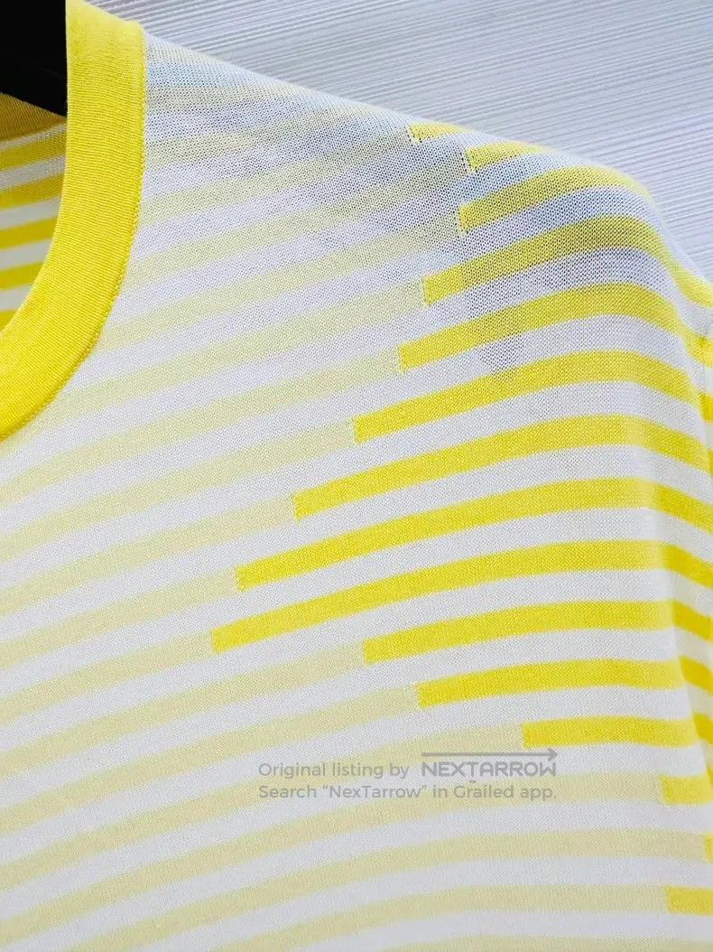Hermes Hermes Striped Knit Short Sleeve Size M / US 6-8 / IT 42-44 - 3 Thumbnail