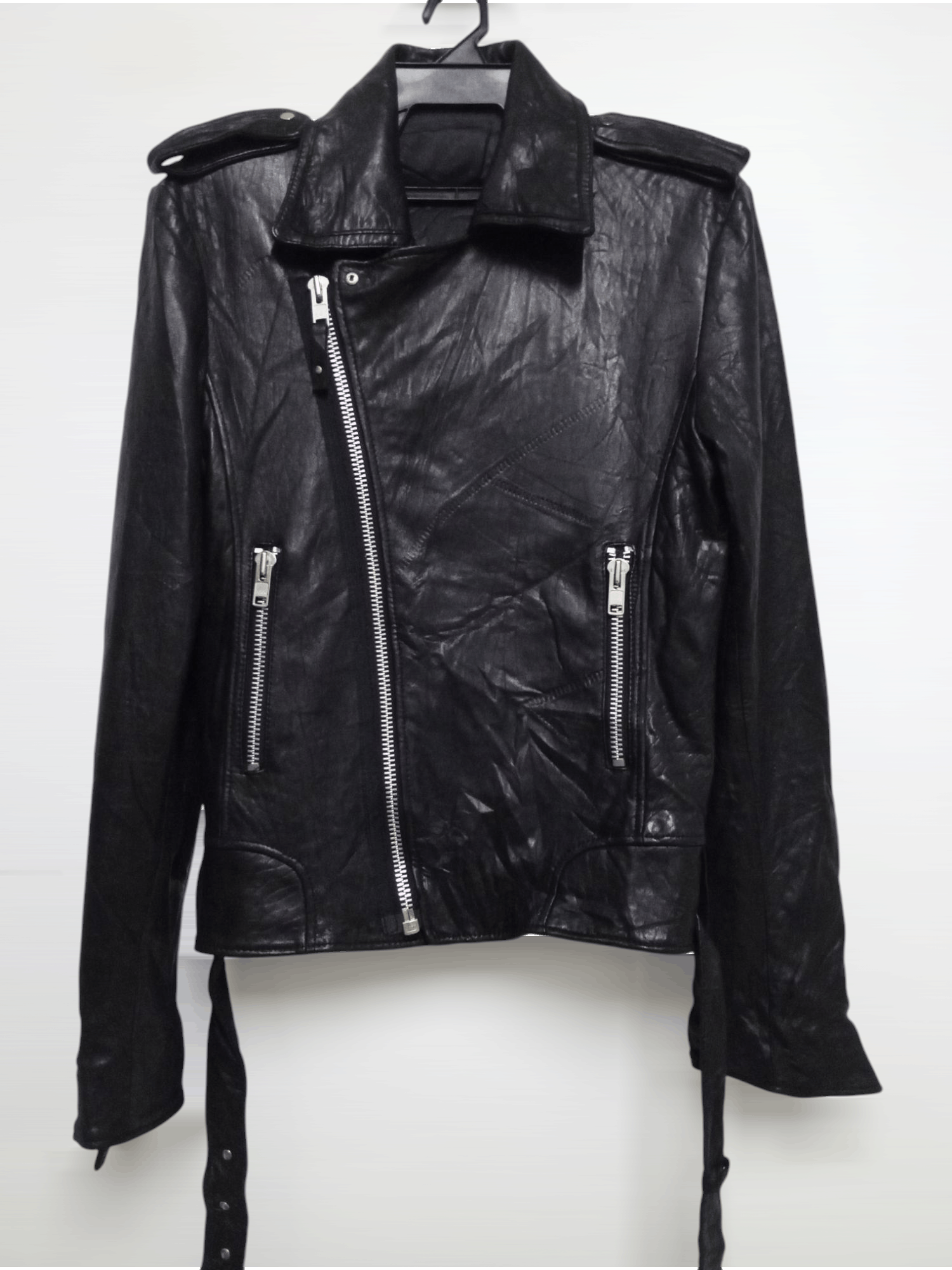 Genuine Leather FULL BLACK JACKET RIDE Size US L / EU 52-54 / 3 - 1 Thumbnail