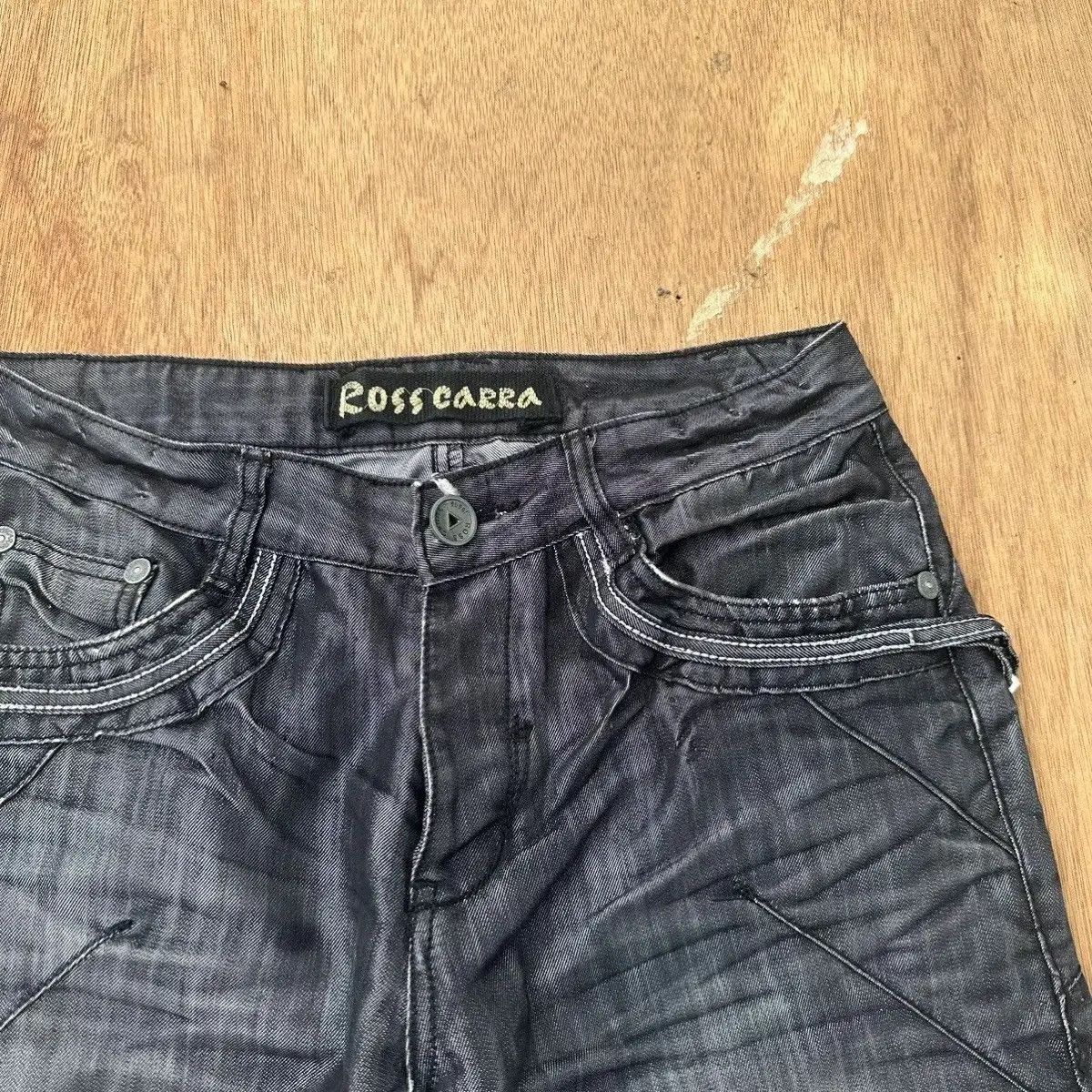 If Six Was Nine ROSSA CARRA JEANS BUTTONFLY DOUBLE BONES VERY RARE PANTS W32 Size US 32 / EU 48 - 3 Thumbnail