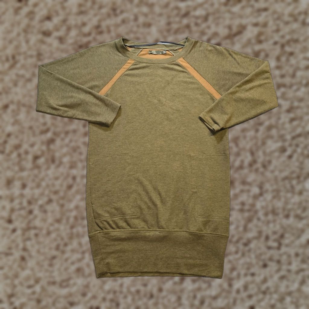 Prana Prana Dress Womens Size Small Green Knit Sweater Pockets Tencel Capsule Casual Size S / US 4 / IT 40 - 1 Thumbnail