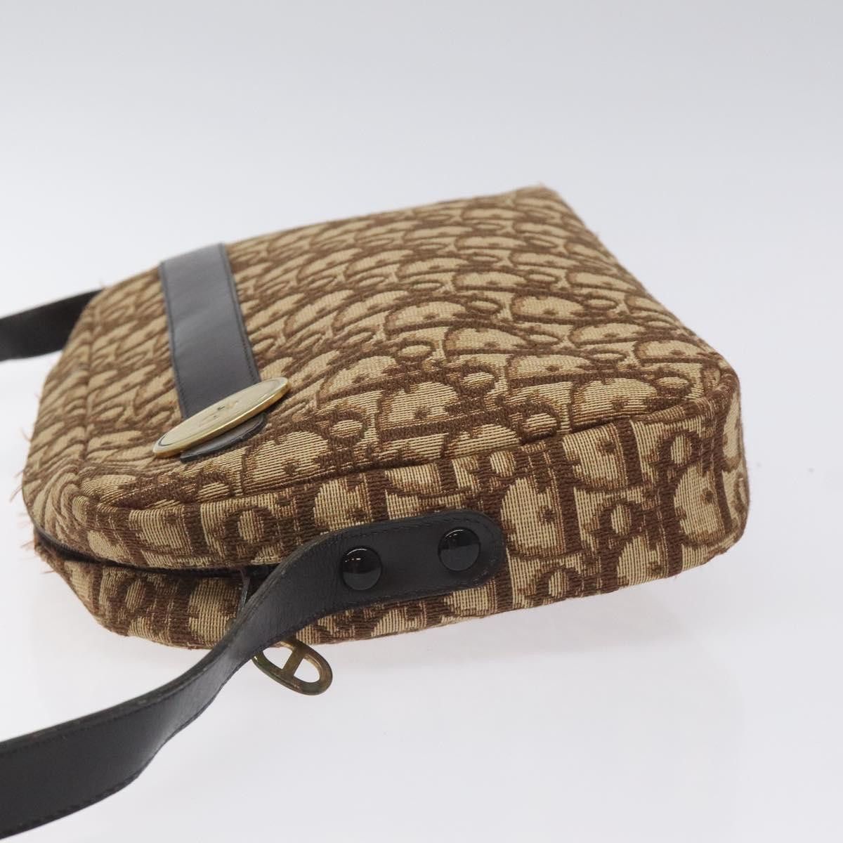 Dior DIOR Trotter Canvas Shoulder Bag Brown Gold Size ONE SIZE - 5 Thumbnail