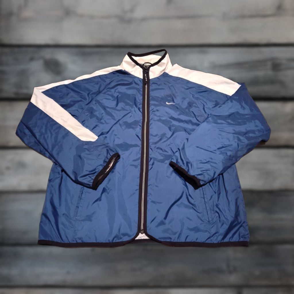 Nike VINTAGE NIKE 90s Full Zip SPELLOUT Windbreaker Jacket SWOOSH M Womens Size M / US 6-8 / IT 42-44 - 1 Thumbnail