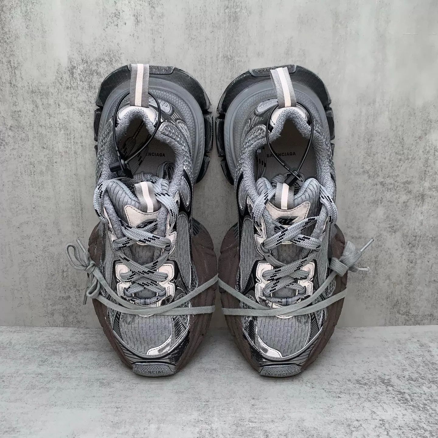 Balenciaga Balenciaga 3xl Mud-Dyed Distressed Dad Shoe 40 98 New LX1474 Size US 7 / EU 40 - 6 Thumbnail