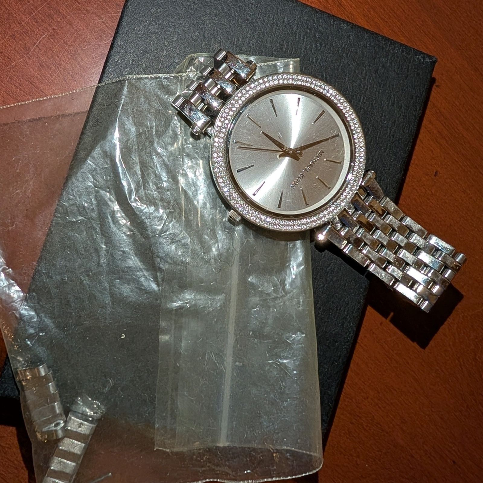 Michael Kors MICHAEL Michael Kors Silver Watch with Crystal Accents Size ONE SIZE - 1 Thumbnail