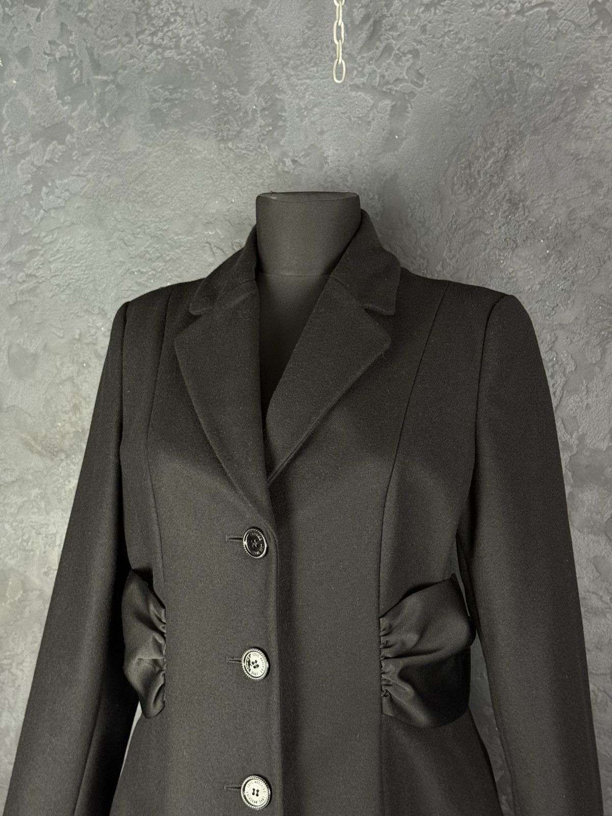 Love Moschino Love Moschino Black Wool Jackets & Women's Coat Size M / US 6-8 / IT 42-44 - 5 Thumbnail