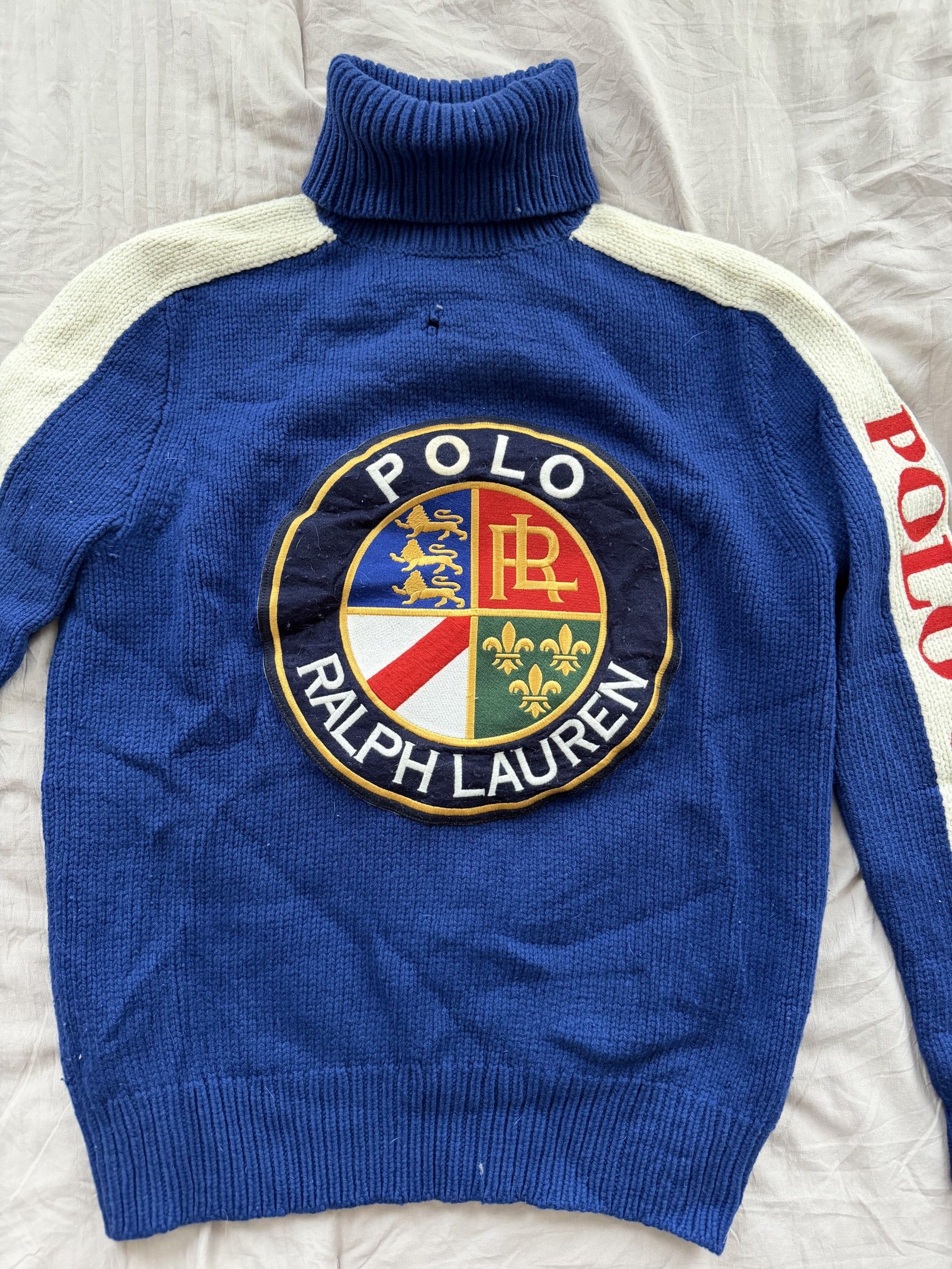 Polo Ralph Lauren Polo Ralph Lauren Crest Wool Turtleneck Cobalt S Size US S / EU 44-46 / 1 - 1 Thumbnail