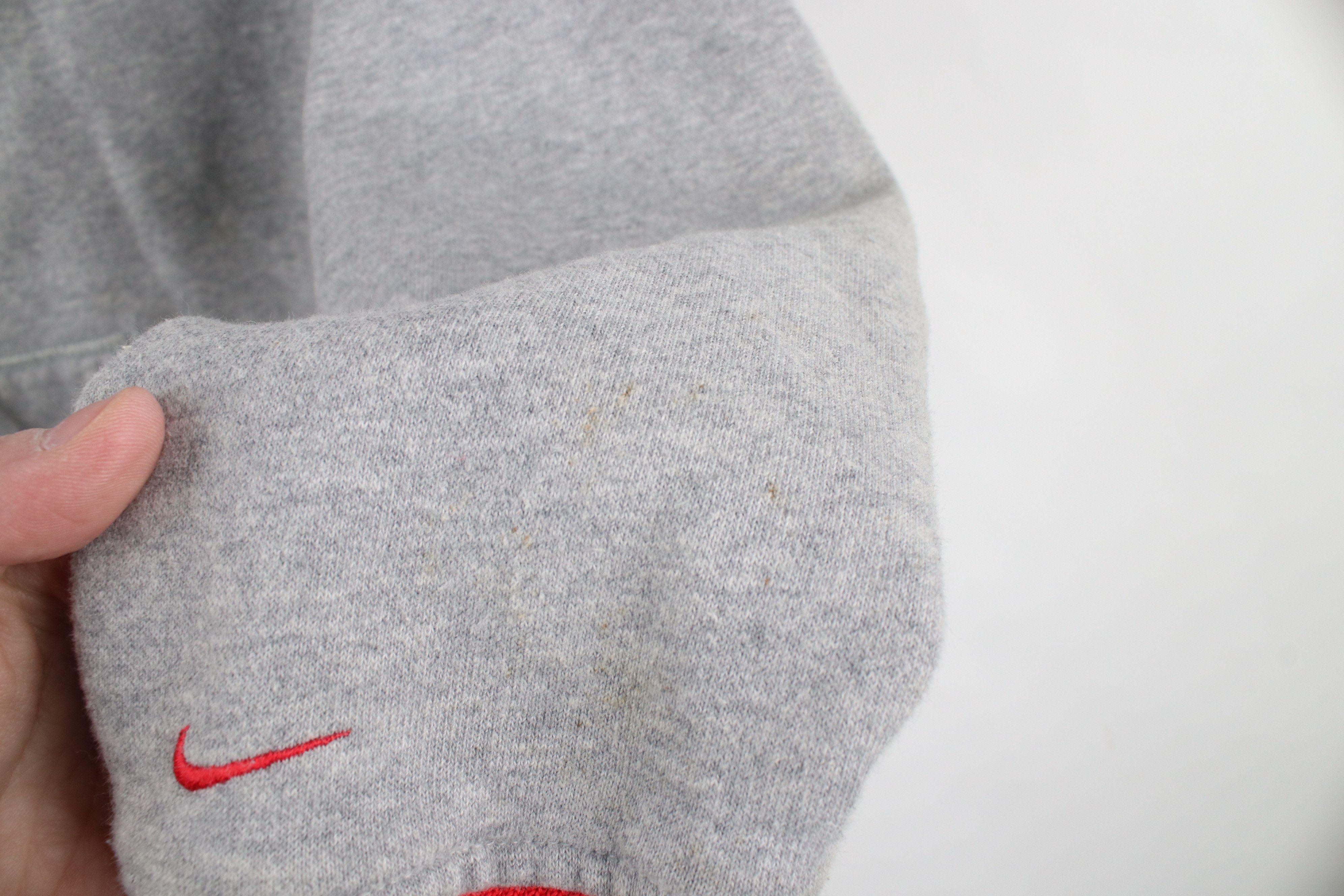 Nike × Vintage Vintage Nike Mini Swoosh Ohio State University Zip Hoodie Size M / US 6-8 / IT 42-44 - 5 Thumbnail
