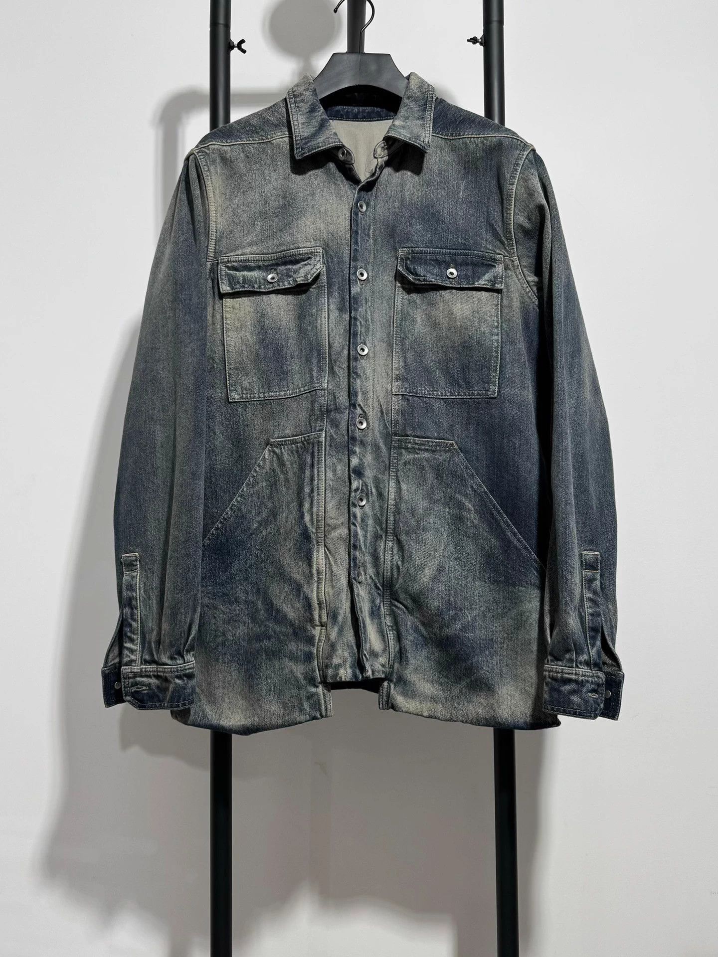 Rick Owens Rick Owens RO Gradient Washed Denim Jacket M Size US M / EU 48-50 / 2 - 1 Thumbnail