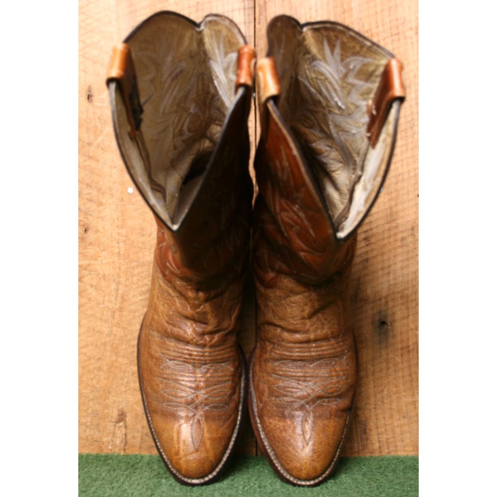 Dan Post VINTAGE DAN POST Two-Tone Leather Western Cowboy Boots Men's Sz. 9D Size US 9 / EU 42 - 6 Thumbnail
