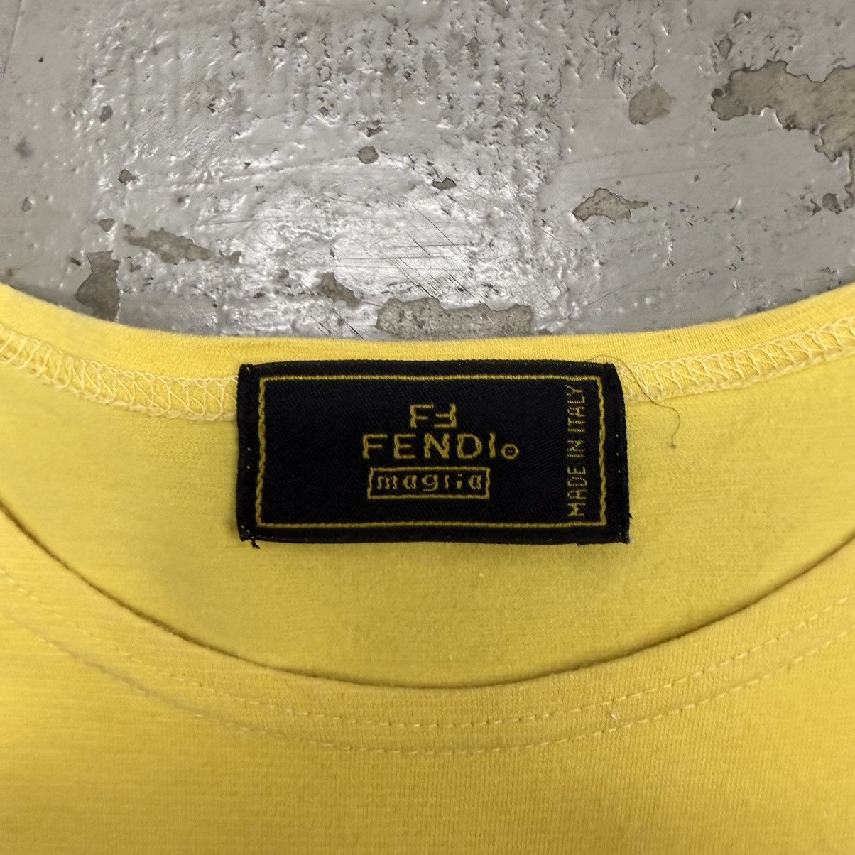 Fendi Vintage Fendi Yellow Top Size S / US 4 / IT 40 - 3 Thumbnail